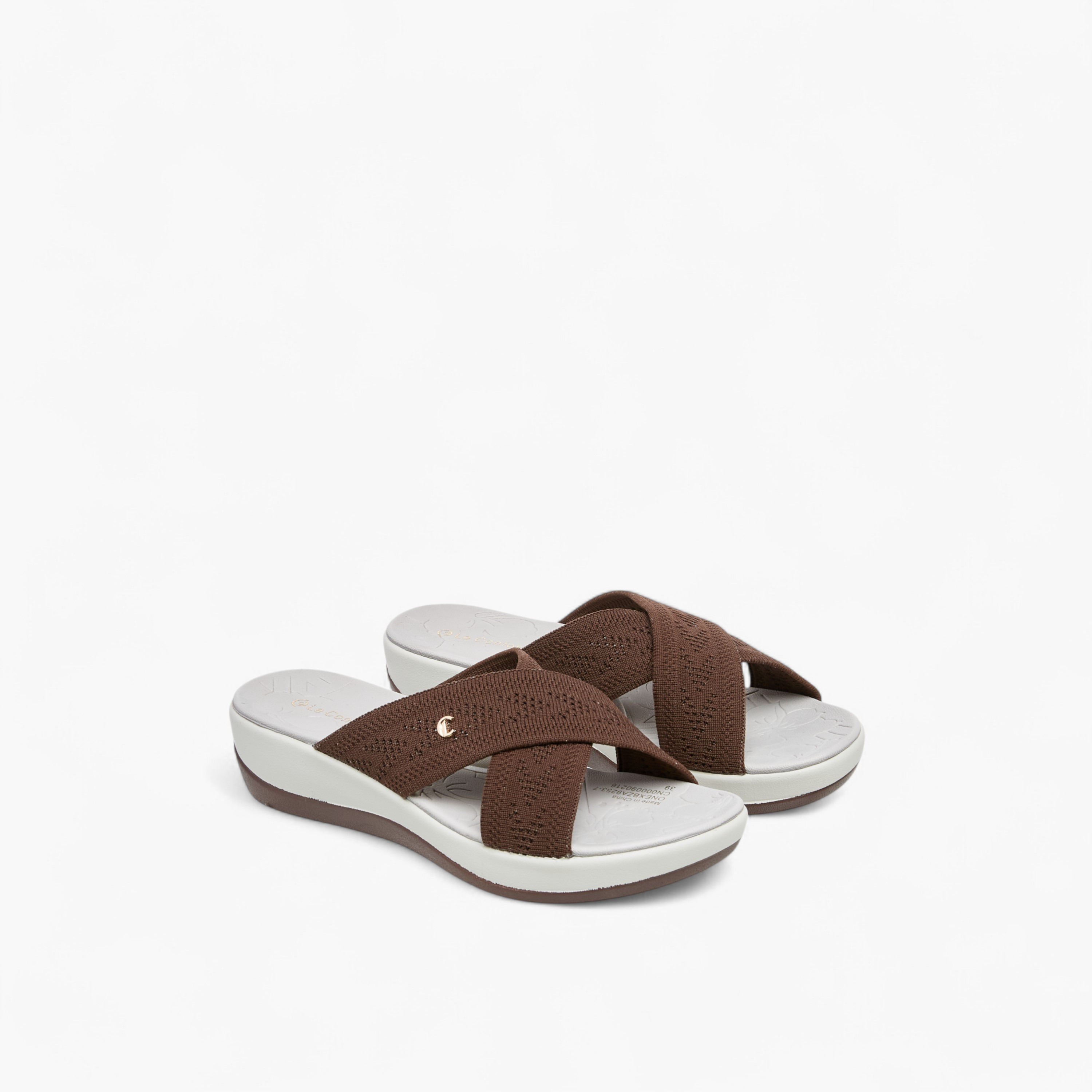 Le Confort Women Cross Strap Comfort Sandals-women-shoes-sandals-heeled-image-1