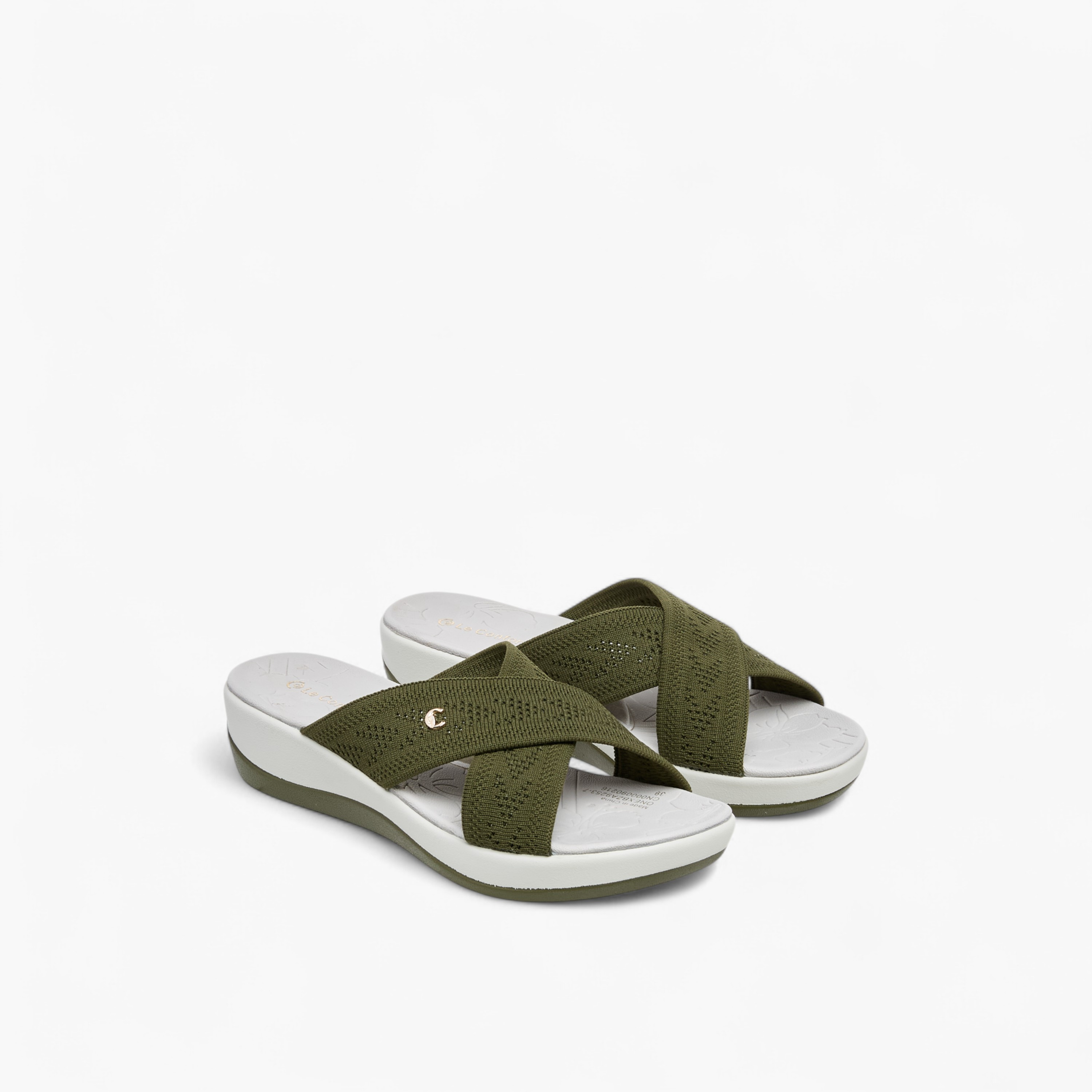 Le Confort Women Cross Strap Comfort Sandals-women-shoes-sandals-heeled-image-1