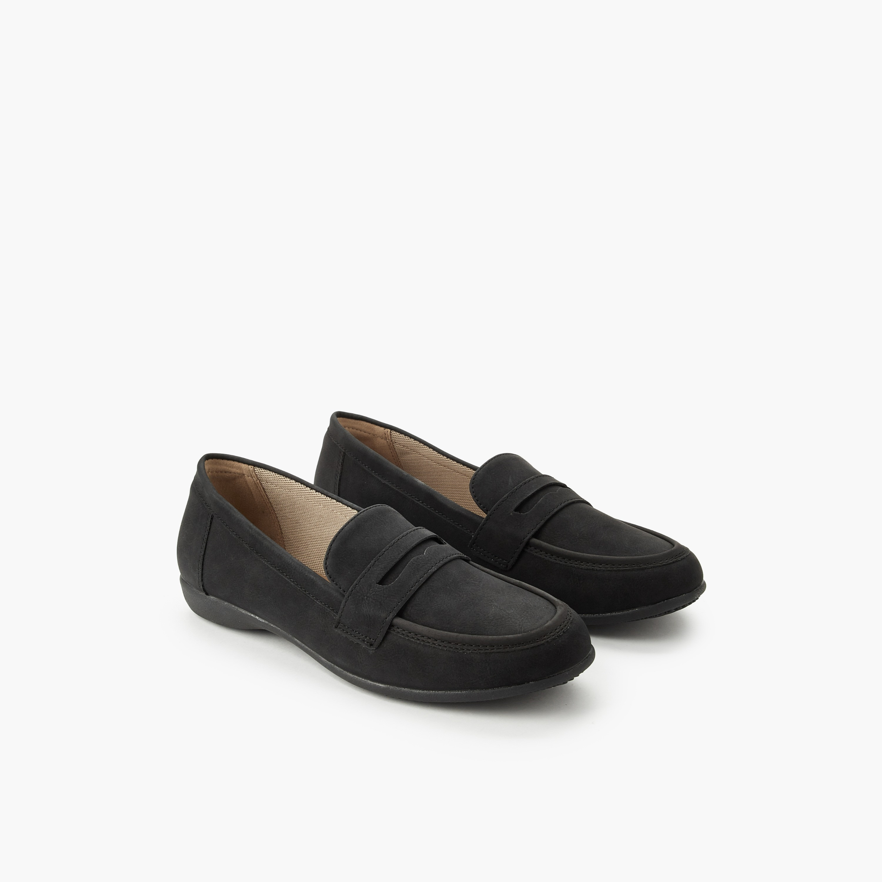 حذاء خفيف سهل الارتداء للنساء من لو كونفورت-women-shoes-flats-loafers-image-1