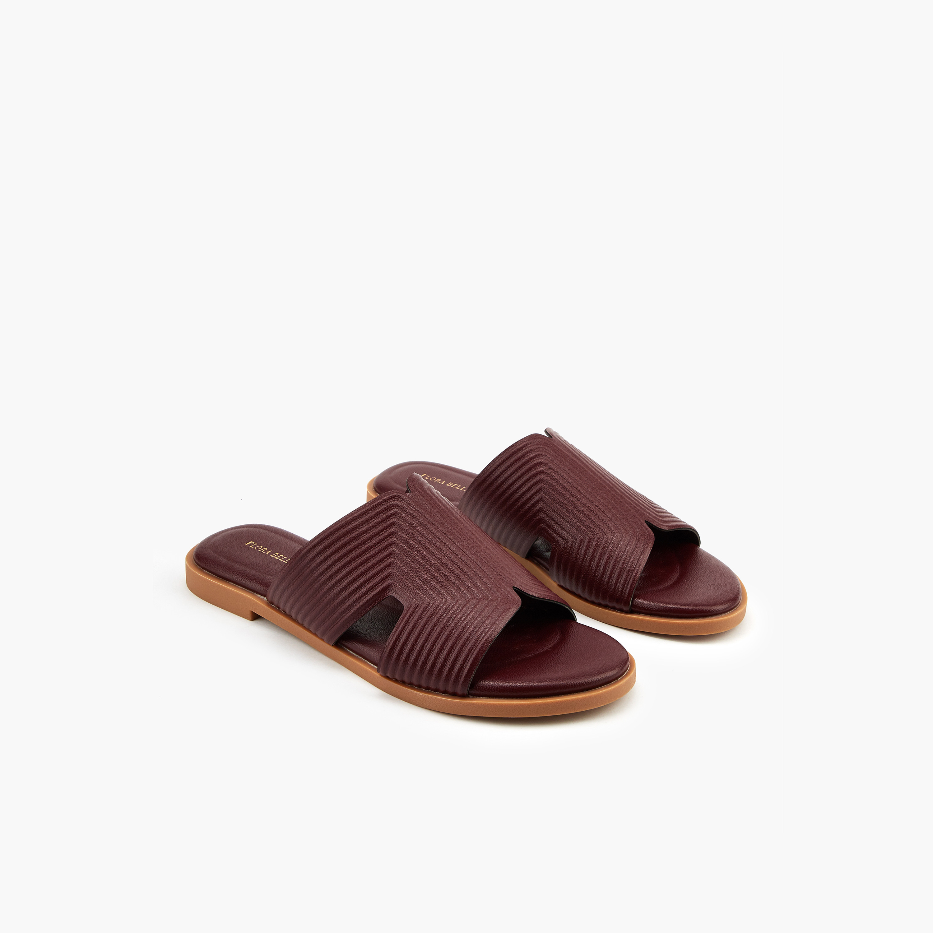 Flora Bella Textured Slip-On Flat Sandals-women-shoes-flats-sandals-image-1
