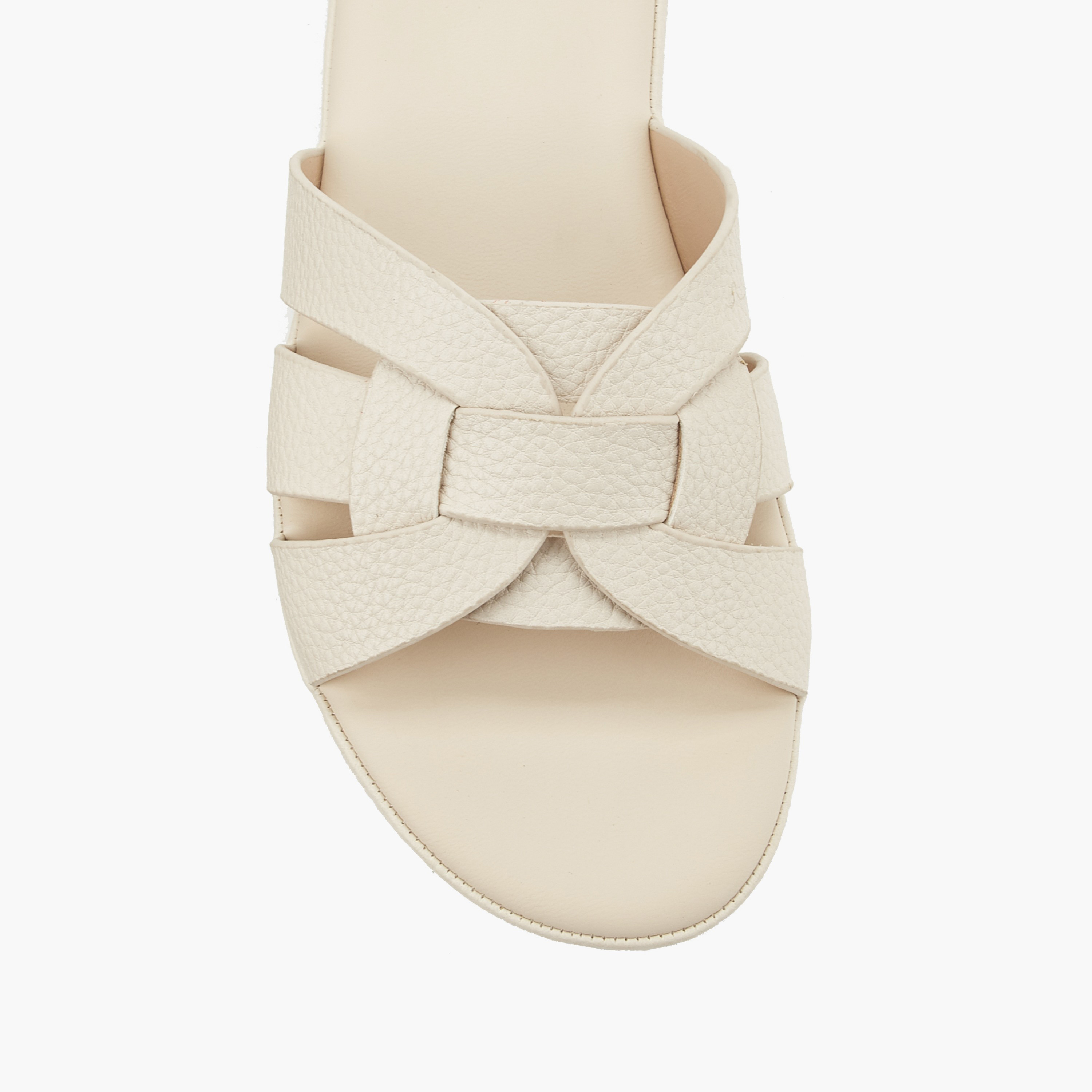 Le Confort Women Textured Slip-On Sandals-women-shoes-sandals-flats-image-4