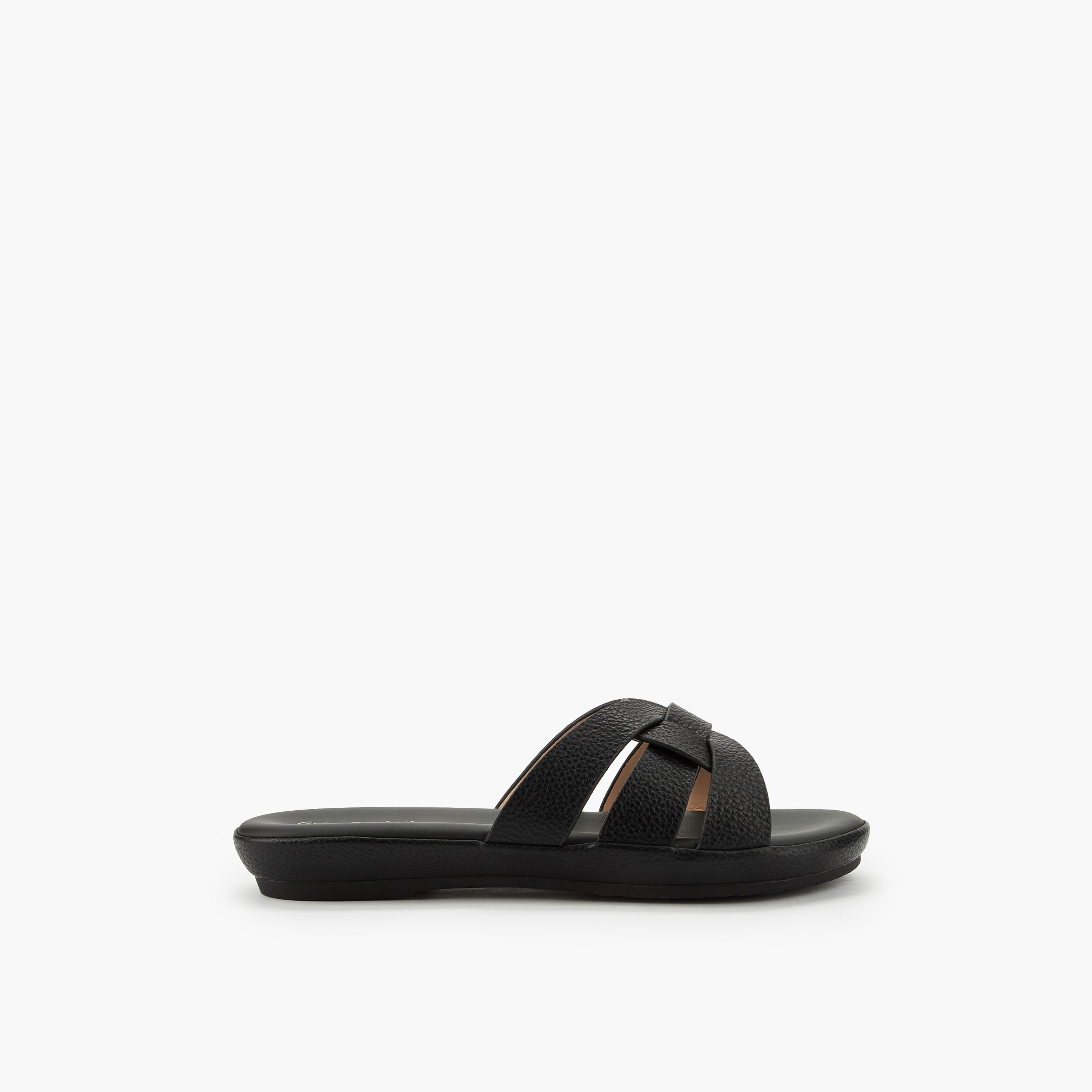 Le Confort Women Textured Slip-On Sandals-women-shoes-sandals-flats-image-3