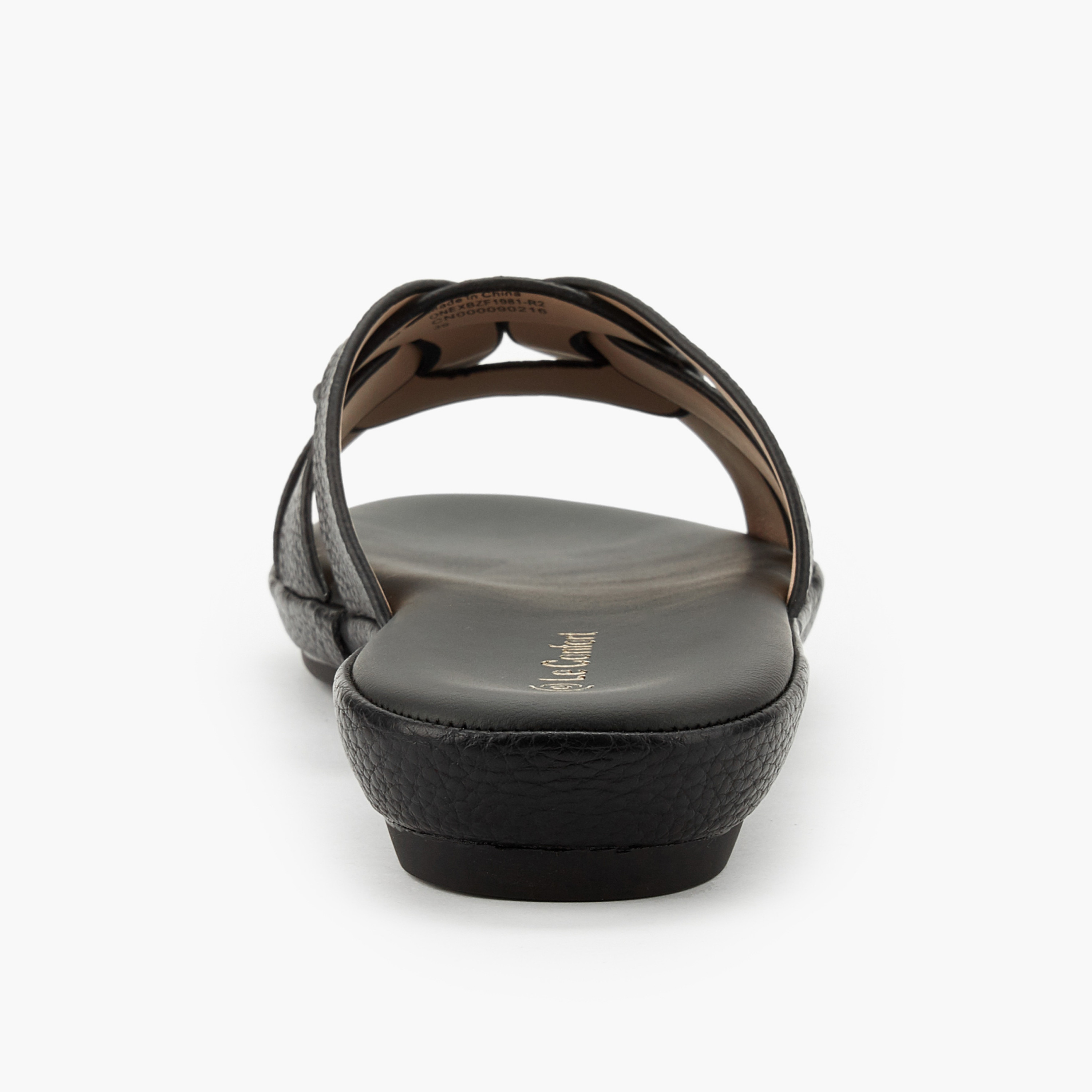 Le Confort Women Textured Slip-On Sandals-women-shoes-sandals-flats-image-5