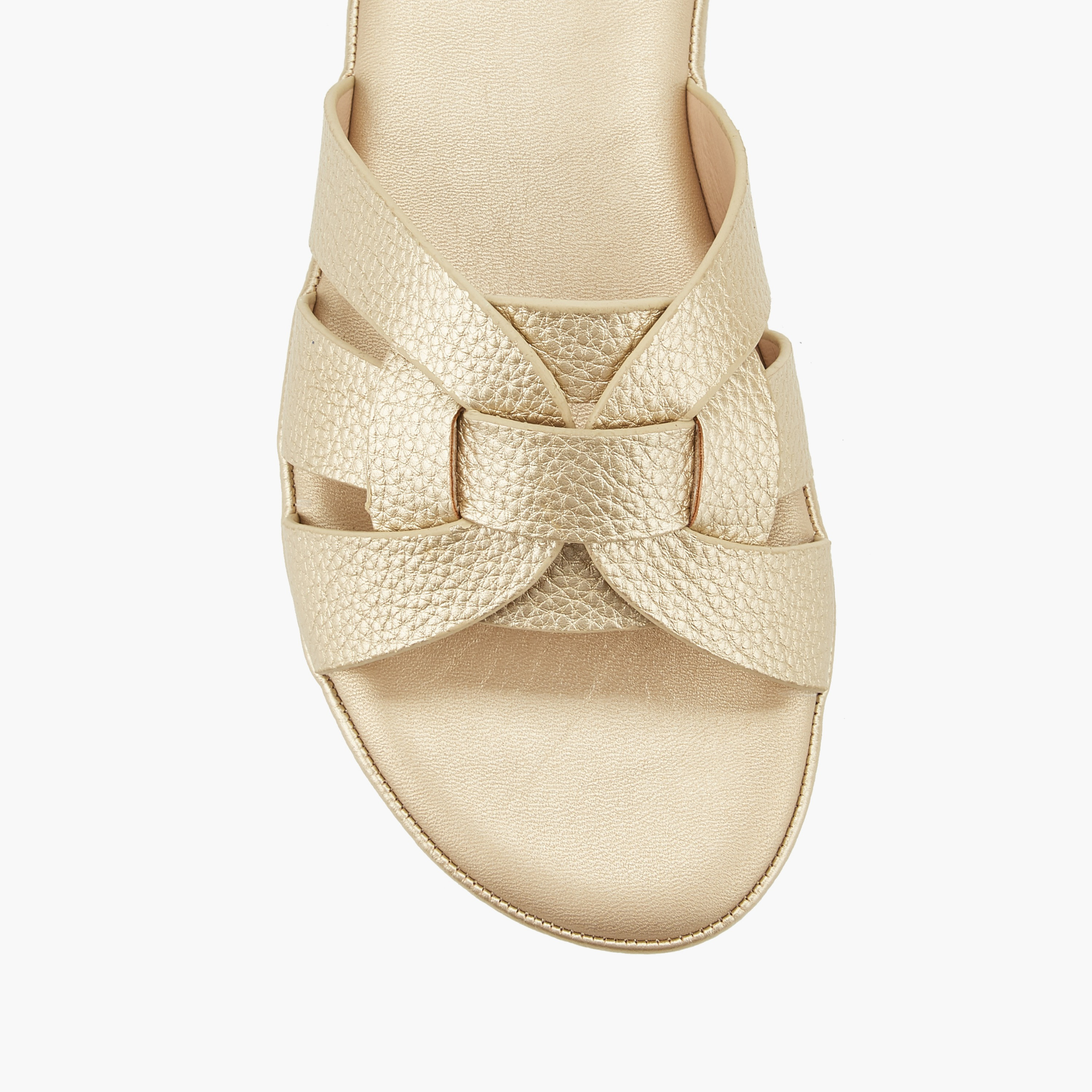 Le Confort Women Textured Slip-On Sandals-women-shoes-sandals-flats-image-4