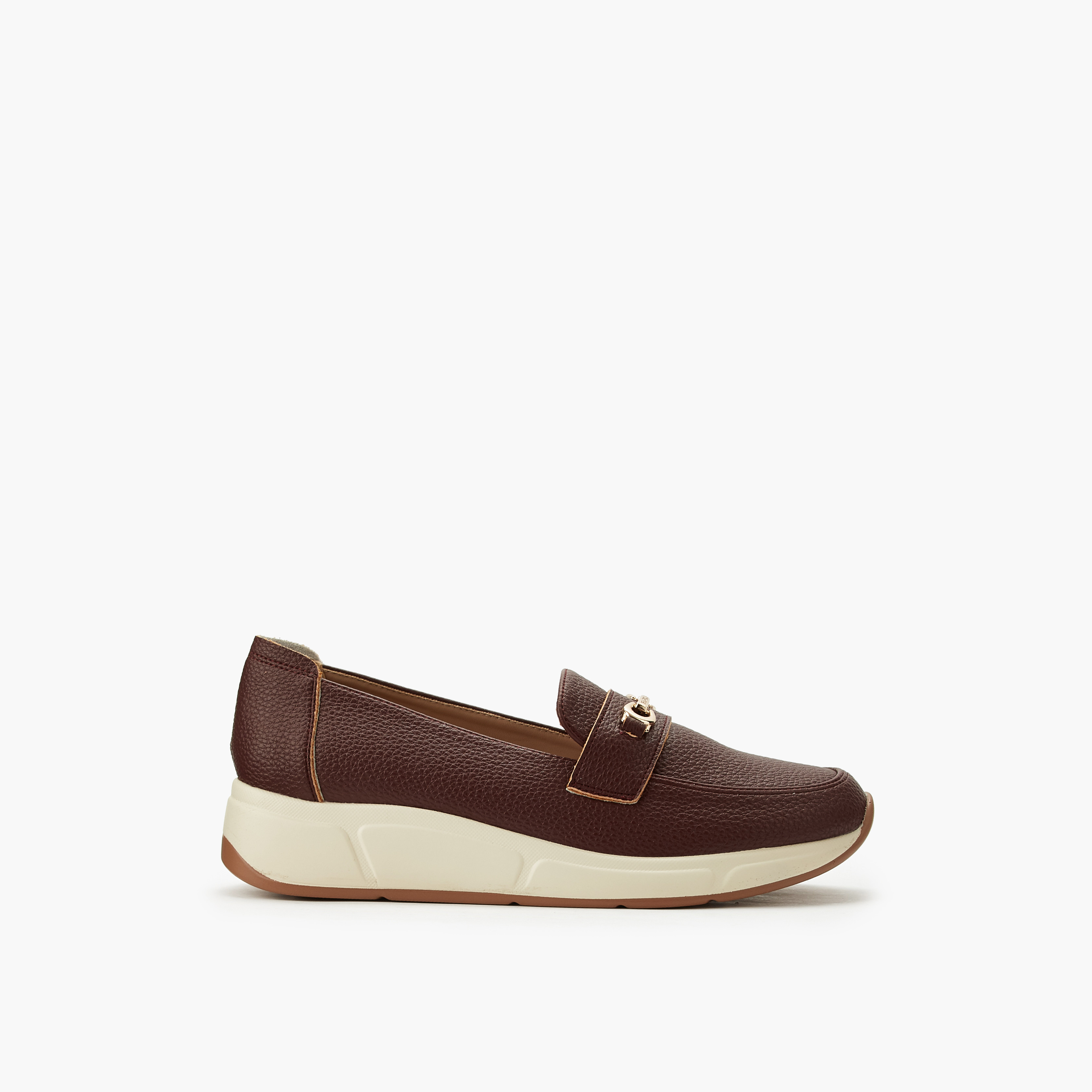 حذاء سهل الارتداء بزينة معدنية للنساء من فلورا بيلا-women-shoes-loafersandmoccasins-image-2