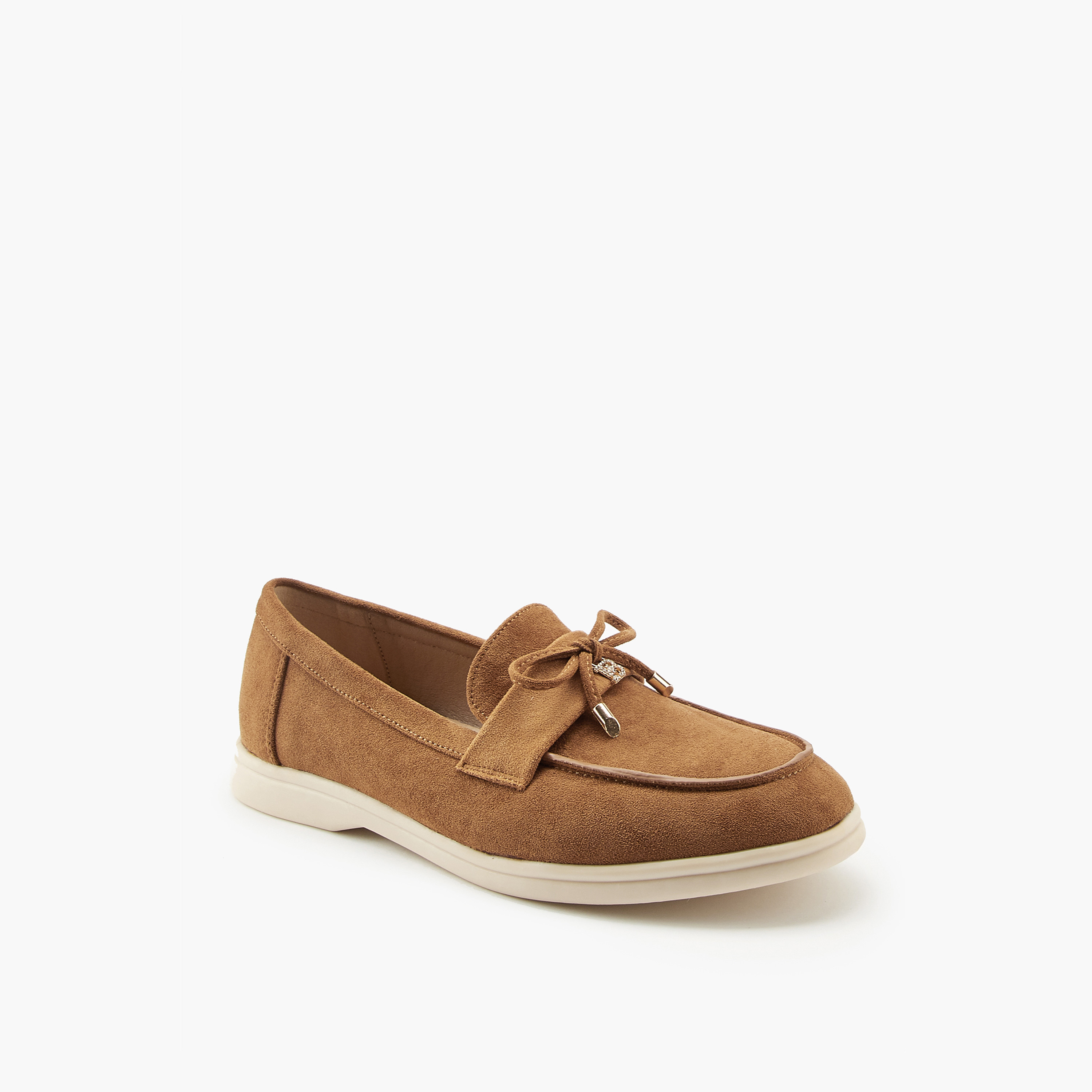 Flora Bella Solid Bow Accent Slip-On Loafers-women-shoes-loafersandmoccasins-image-3