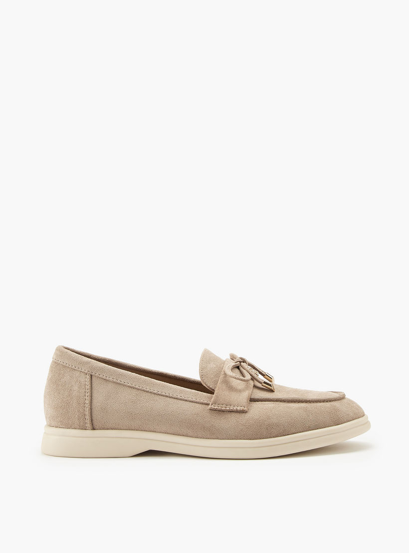 Flora Bella Solid Bow Accent Slip-On Loafers-women-shoes-loafersandmoccasins-image-3