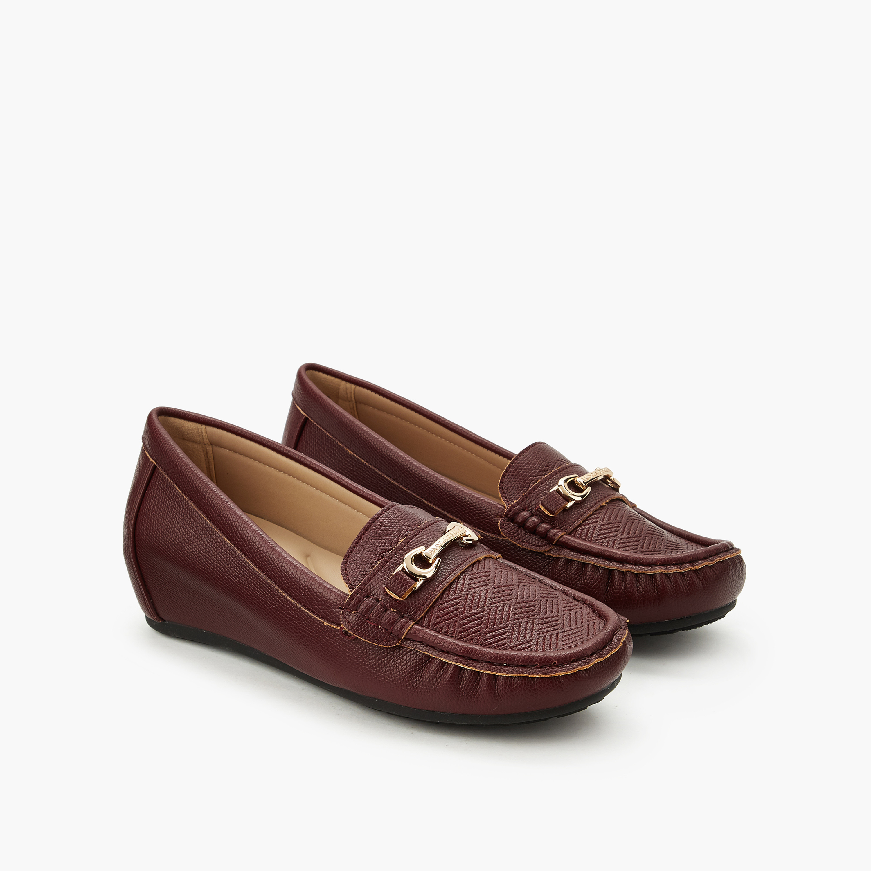 Flora Bella Women Metal Accent Loafers-women-shoes-heels-image-1