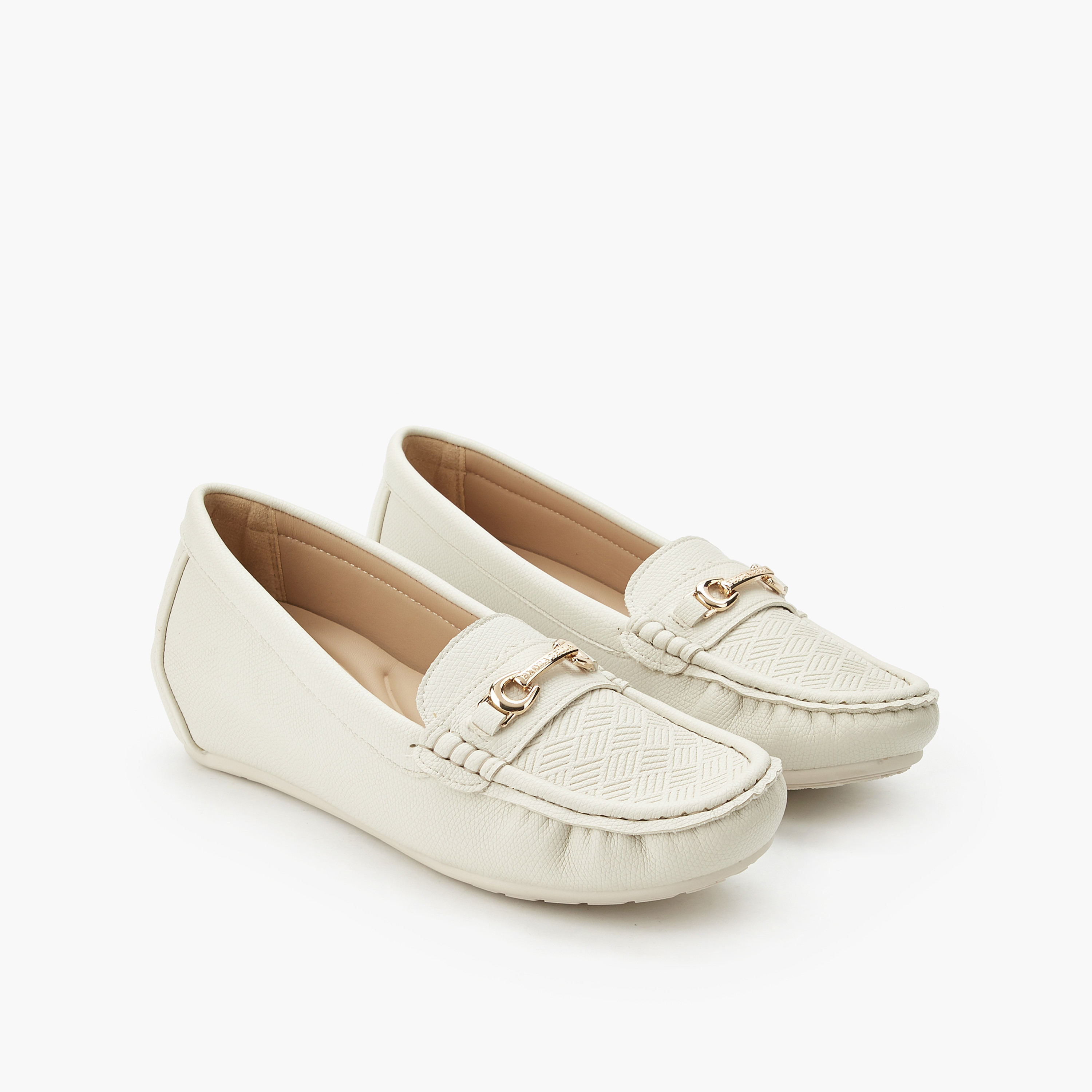 Flora Bella Women Metal Accent Loafers-women-shoes-heels-image-1