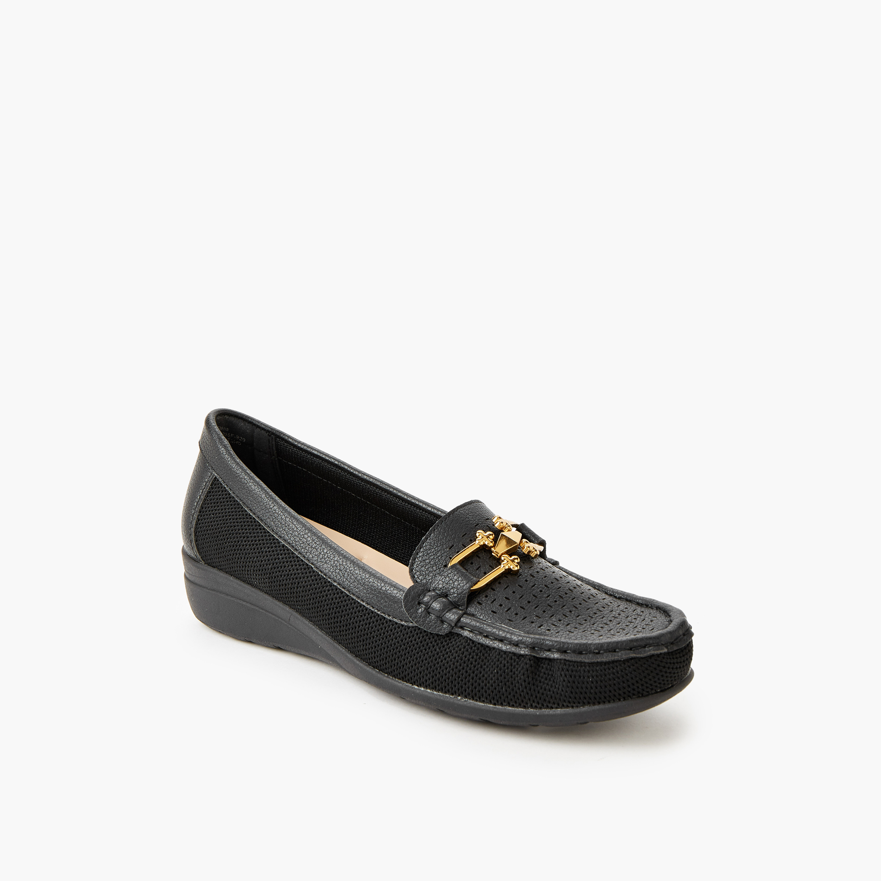 Le Confort Women Perforated Detail Loafers-women-shoes-flats-loafers-image-2