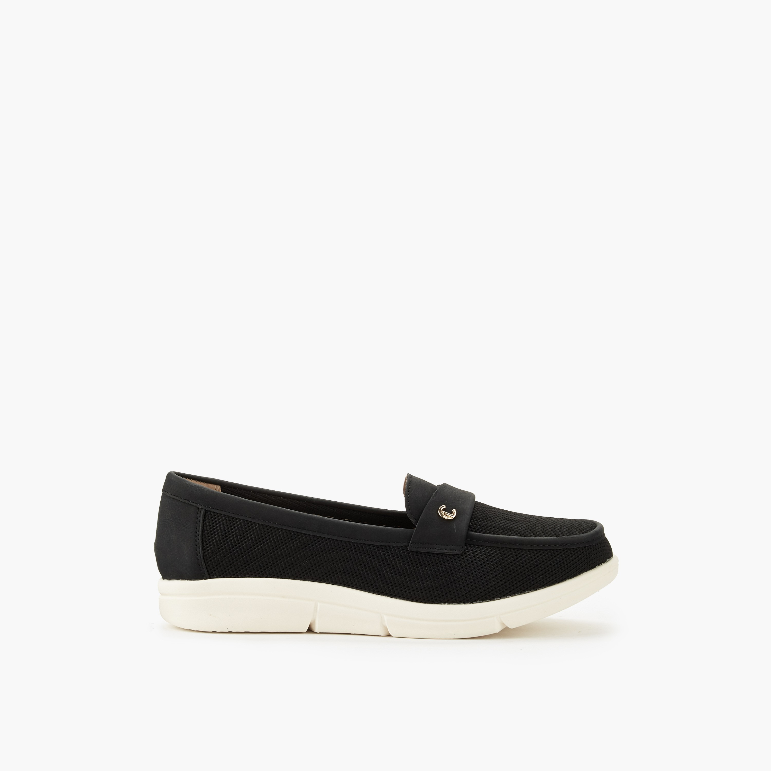 حذاء خفيف سهل الارتداء بارز الملمس للنساء من لو كونفورت-women-shoes-flats-loafers-image-3