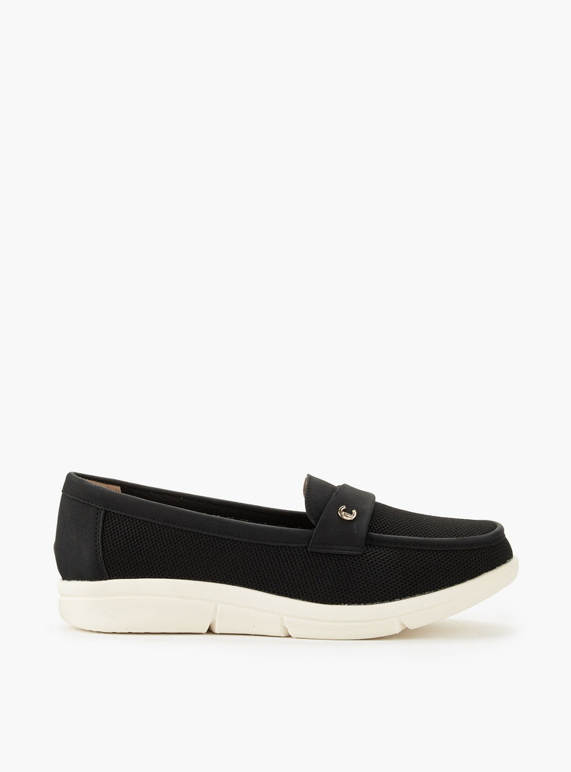 حذاء خفيف سهل الارتداء بارز الملمس للنساء من لو كونفورت-women-shoes-flats-loafers-image-3