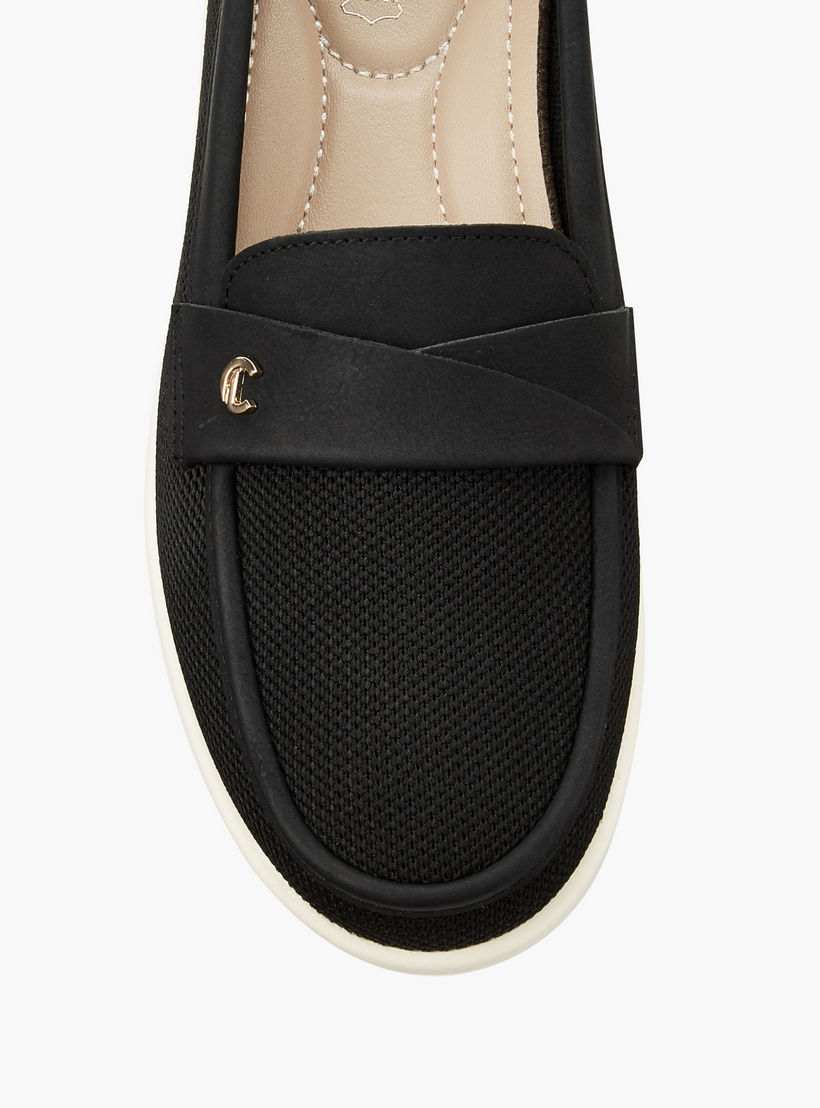 حذاء خفيف سهل الارتداء بارز الملمس للنساء من لو كونفورت-women-shoes-flats-loafers-image-4