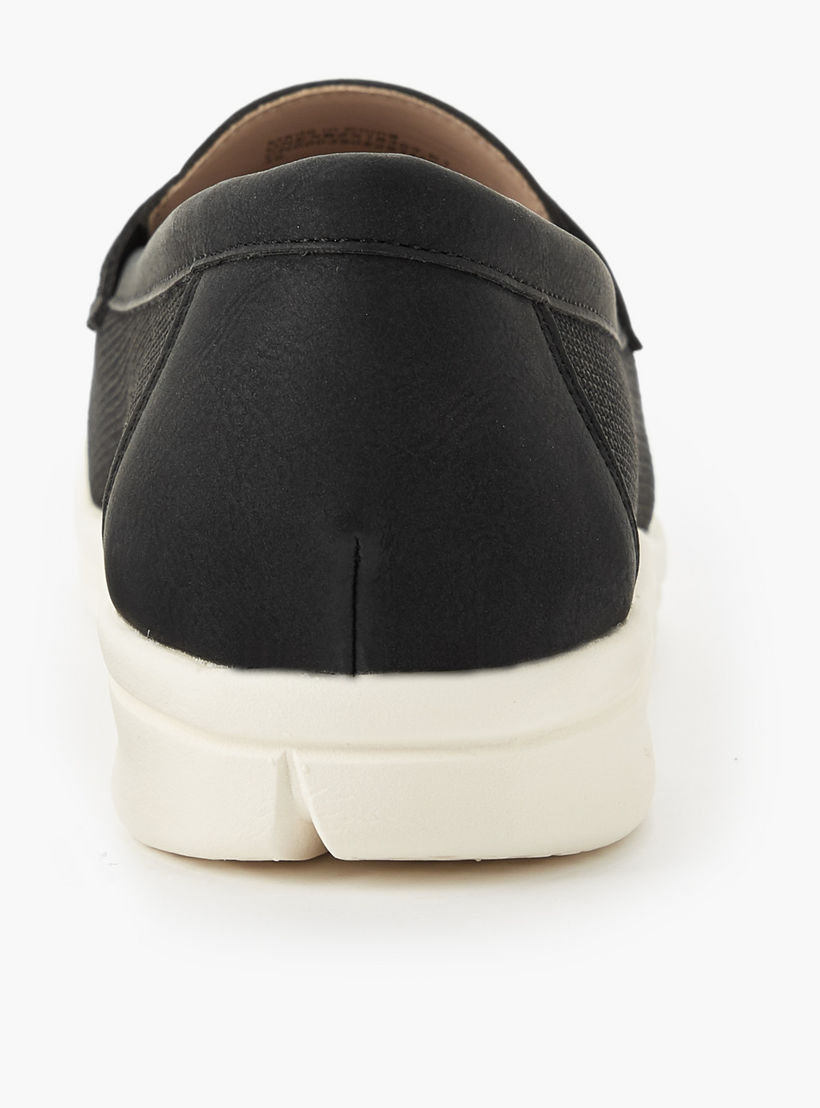حذاء خفيف سهل الارتداء بارز الملمس للنساء من لو كونفورت-women-shoes-flats-loafers-image-5