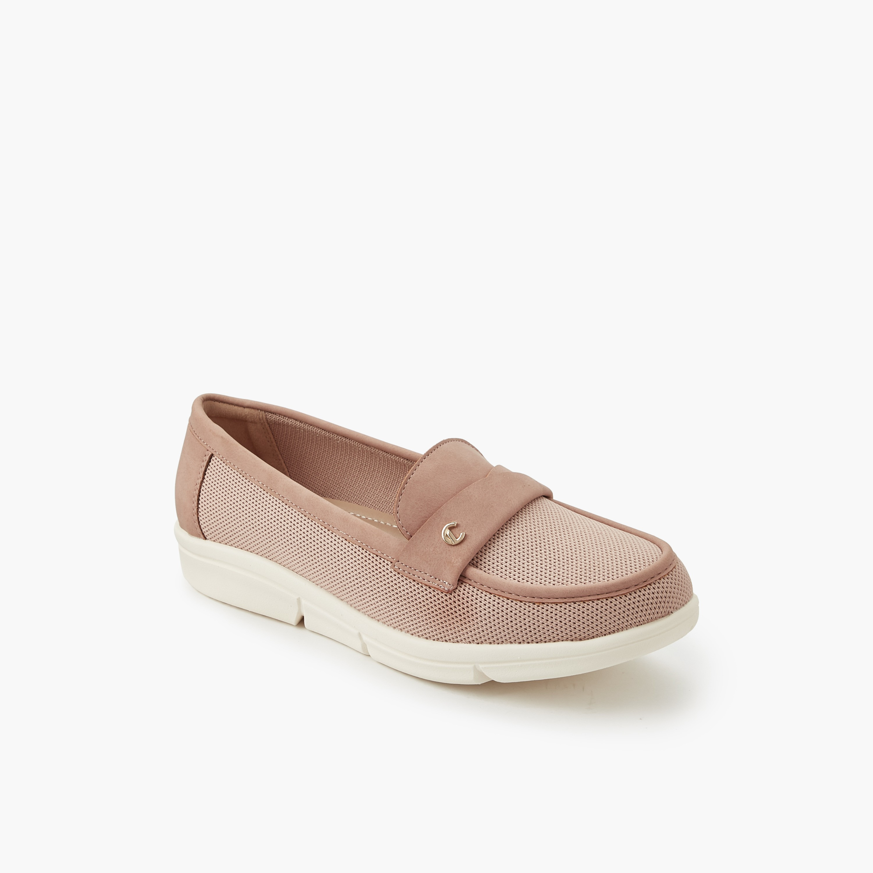 حذاء خفيف سهل الارتداء بارز الملمس للنساء من لو كونفورت-women-shoes-flats-loafers-image-2