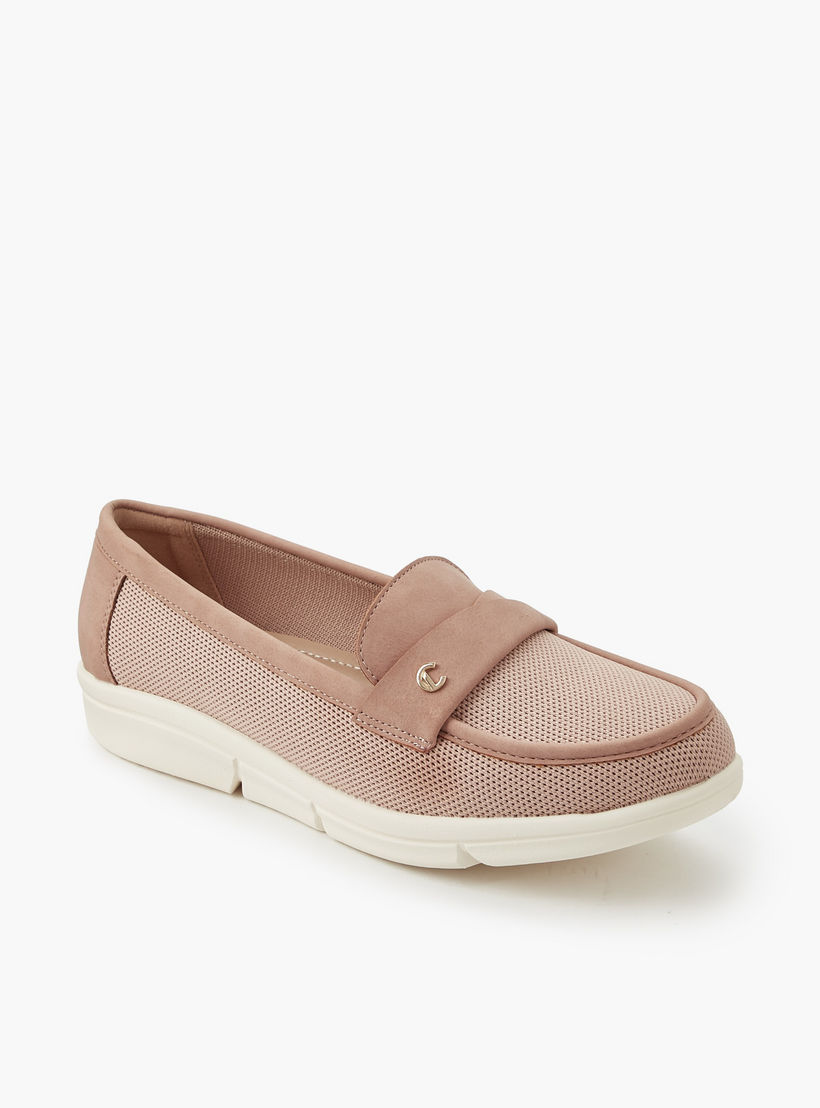 حذاء خفيف سهل الارتداء بارز الملمس للنساء من لو كونفورت-women-shoes-flats-loafers-image-2