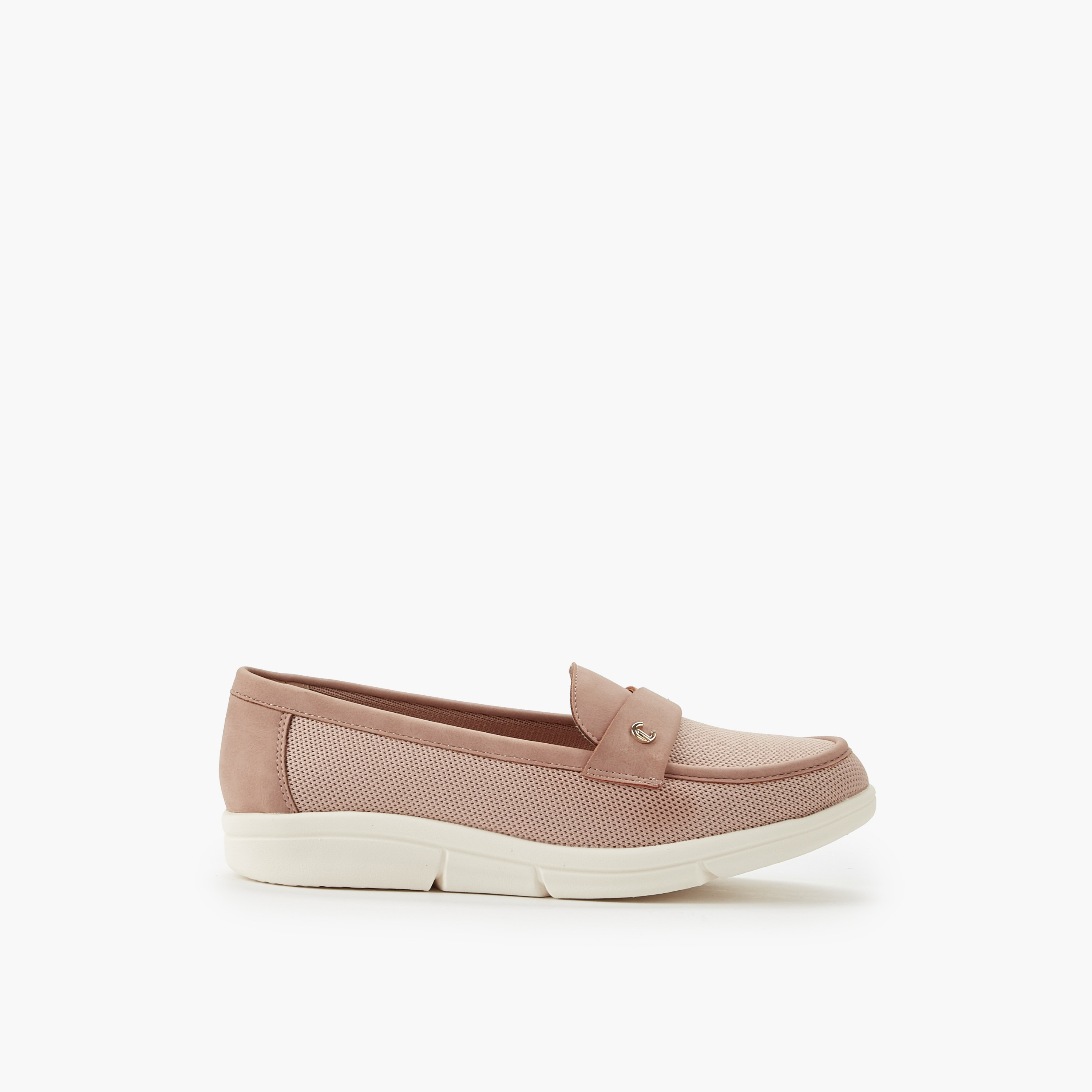 حذاء خفيف سهل الارتداء بارز الملمس للنساء من لو كونفورت-women-shoes-flats-loafers-image-3