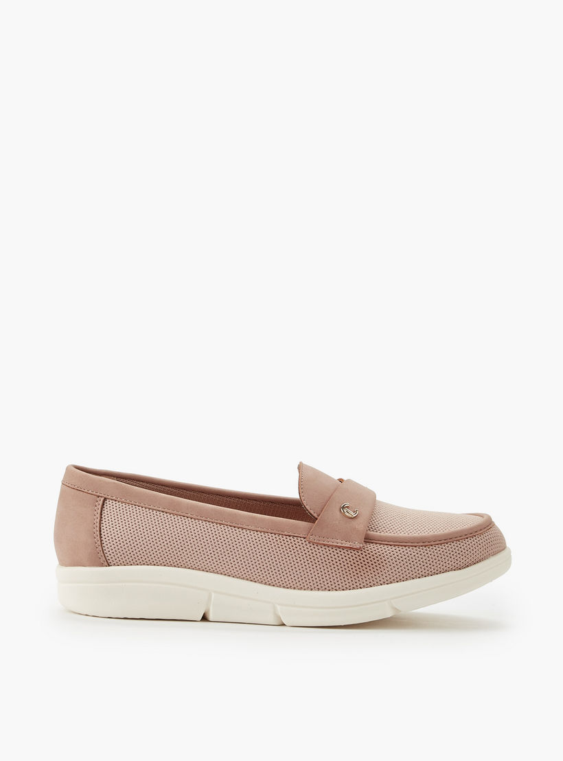 حذاء خفيف سهل الارتداء بارز الملمس للنساء من لو كونفورت-women-shoes-flats-loafers-image-3
