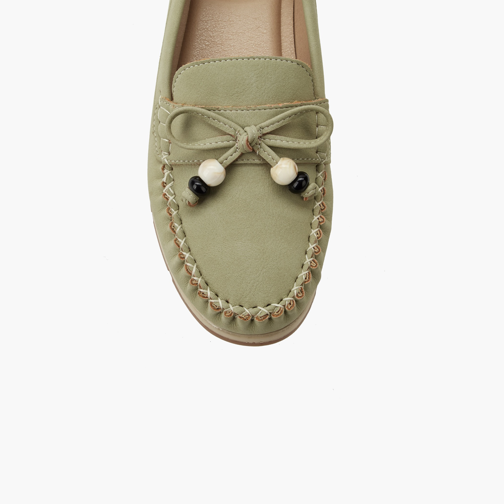 Le Confort Women Beaded Bow Moccasins-women-shoes-flats-loafers-image-4