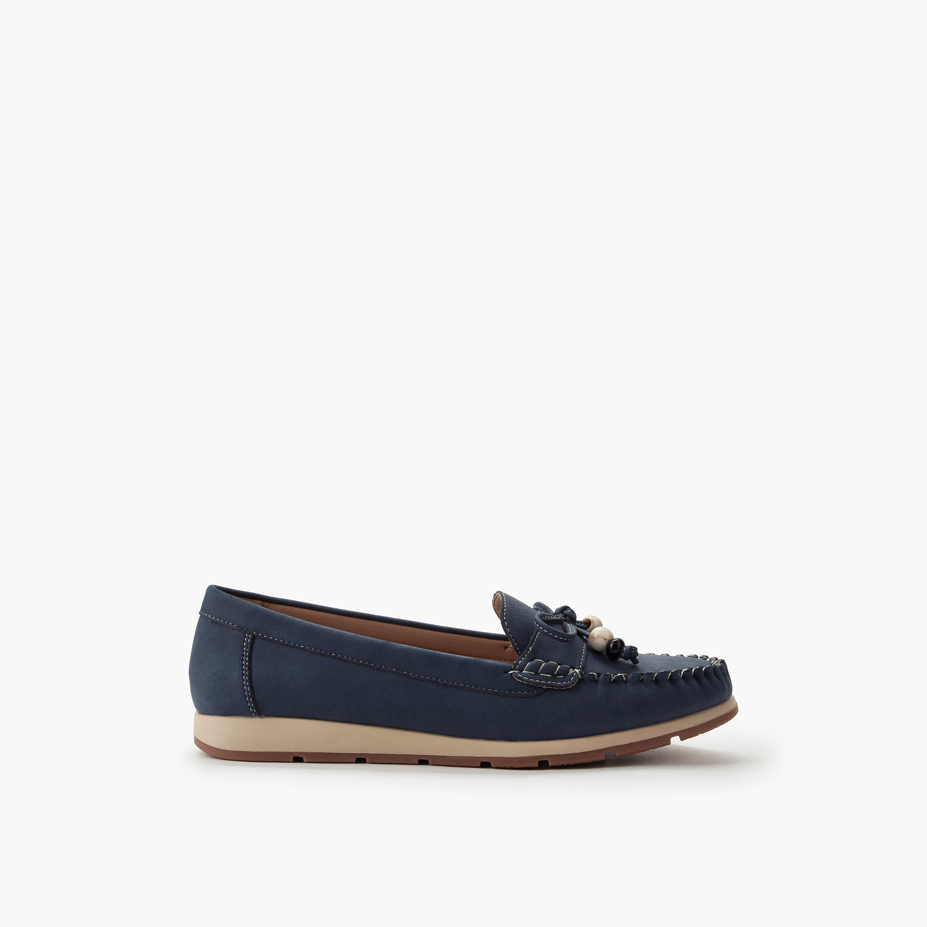 Le Confort Women Beaded Bow Moccasins-women-shoes-flats-loafers-image-2