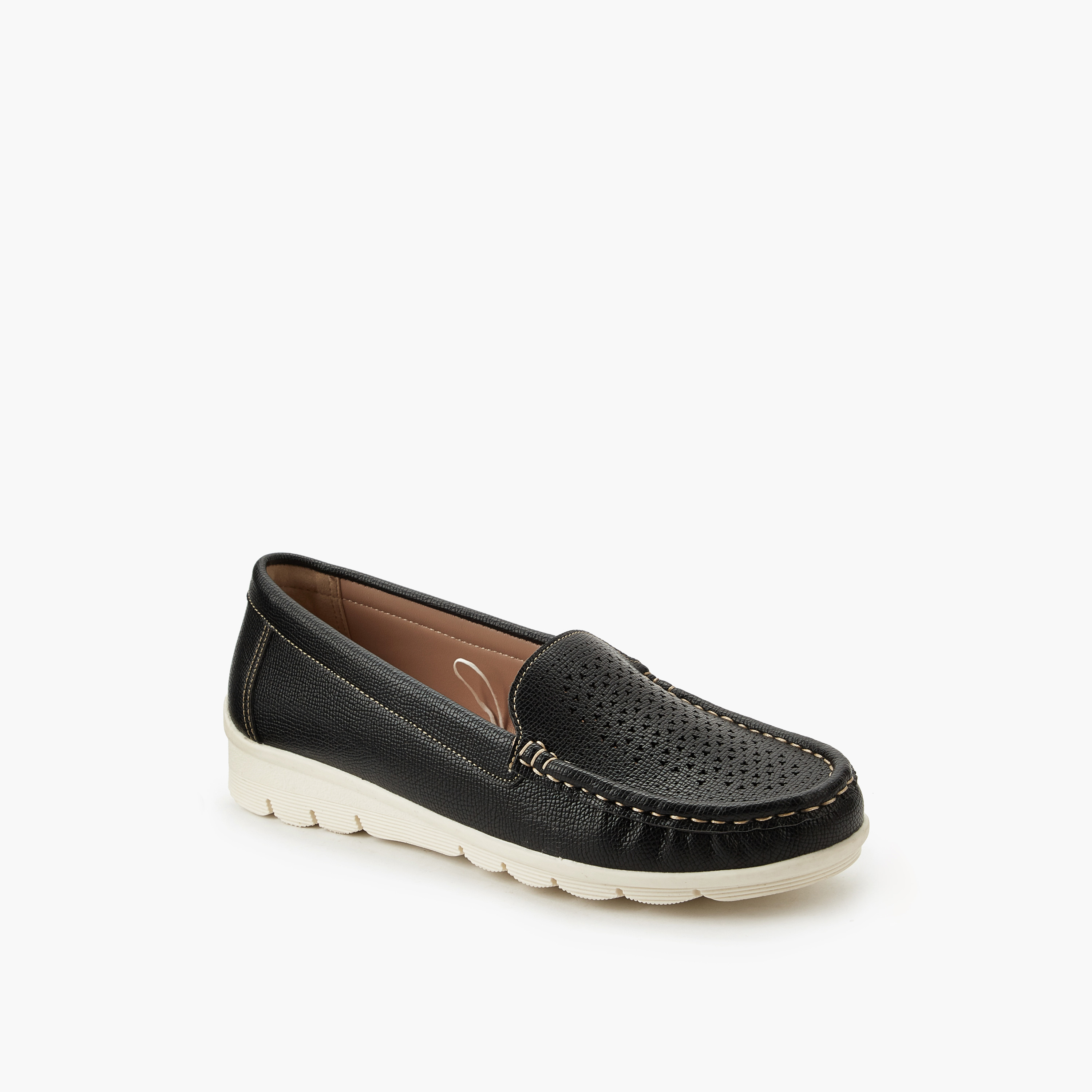 حذاء لوفرز مثقب للنساء من لو كونفورت-women-shoes-sandals-heeled-image-4