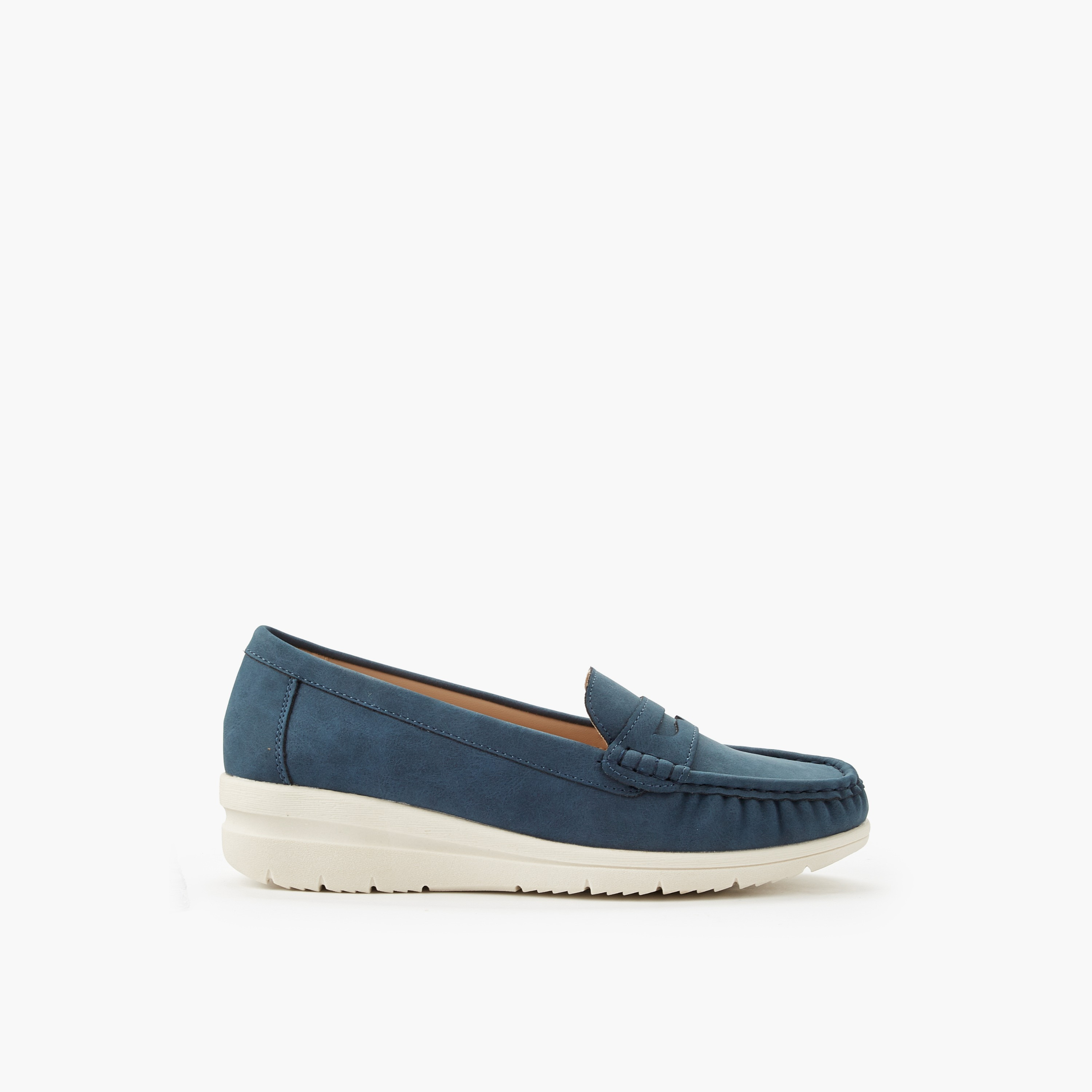 حذاء خفيف بكعب ويدج للنساء من لو كونفورت-women-shoes-loafersandmoccasins-image-3