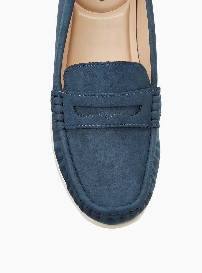 حذاء خفيف بكعب ويدج للنساء من لو كونفورت-women-shoes-loafersandmoccasins-image-4