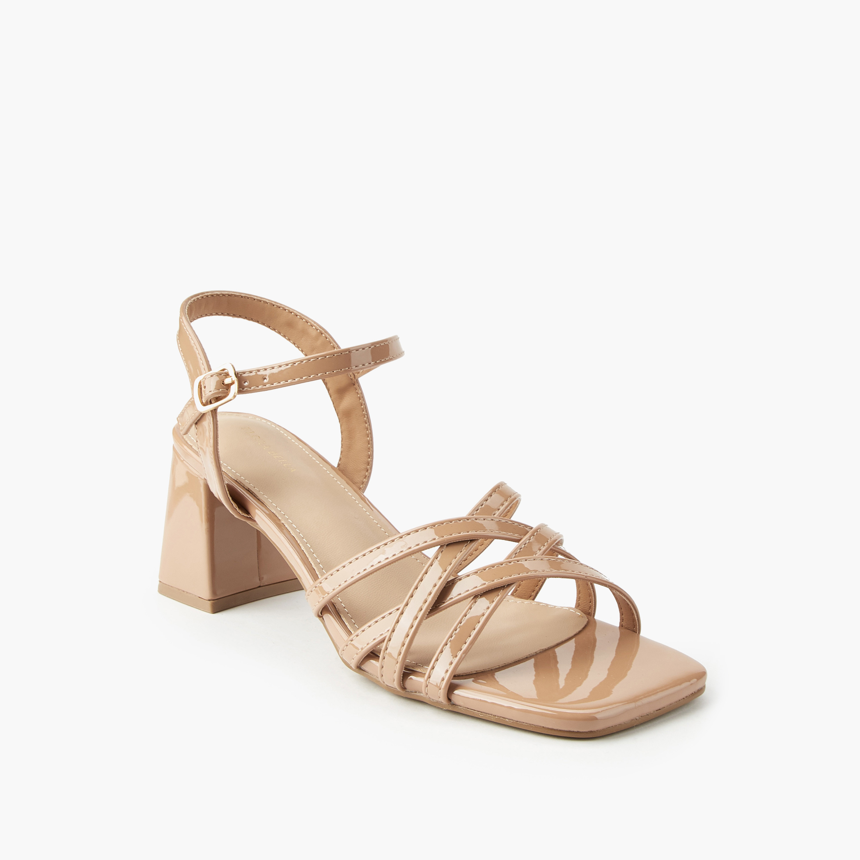 Flora Bella Women's Block Heel Buckle Closure Sandals-women-shoes-sandals-heeled-image-3