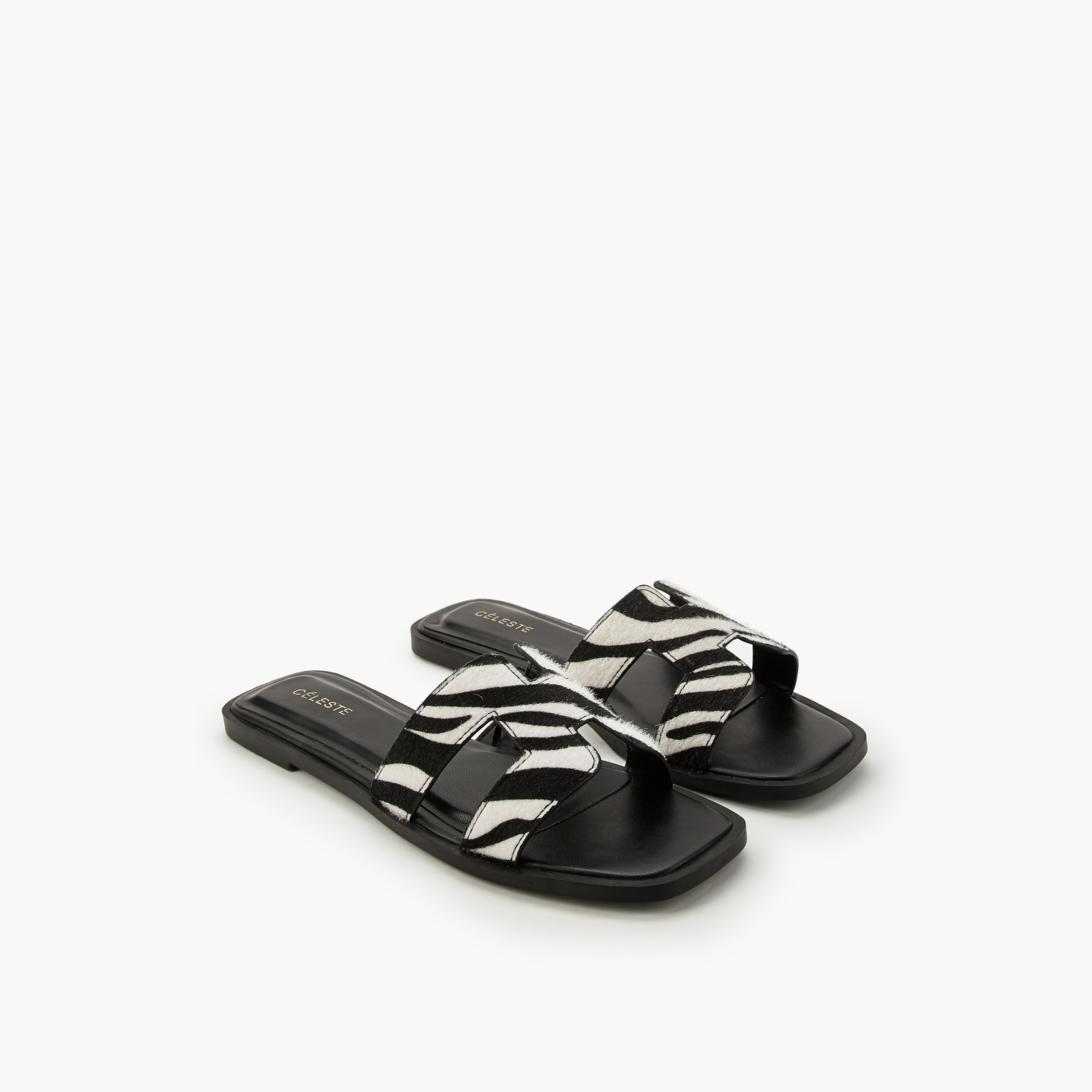 صندل بطبعات حيوانات للنساء من سيليست-women-shoes-flats-sandals-image-1