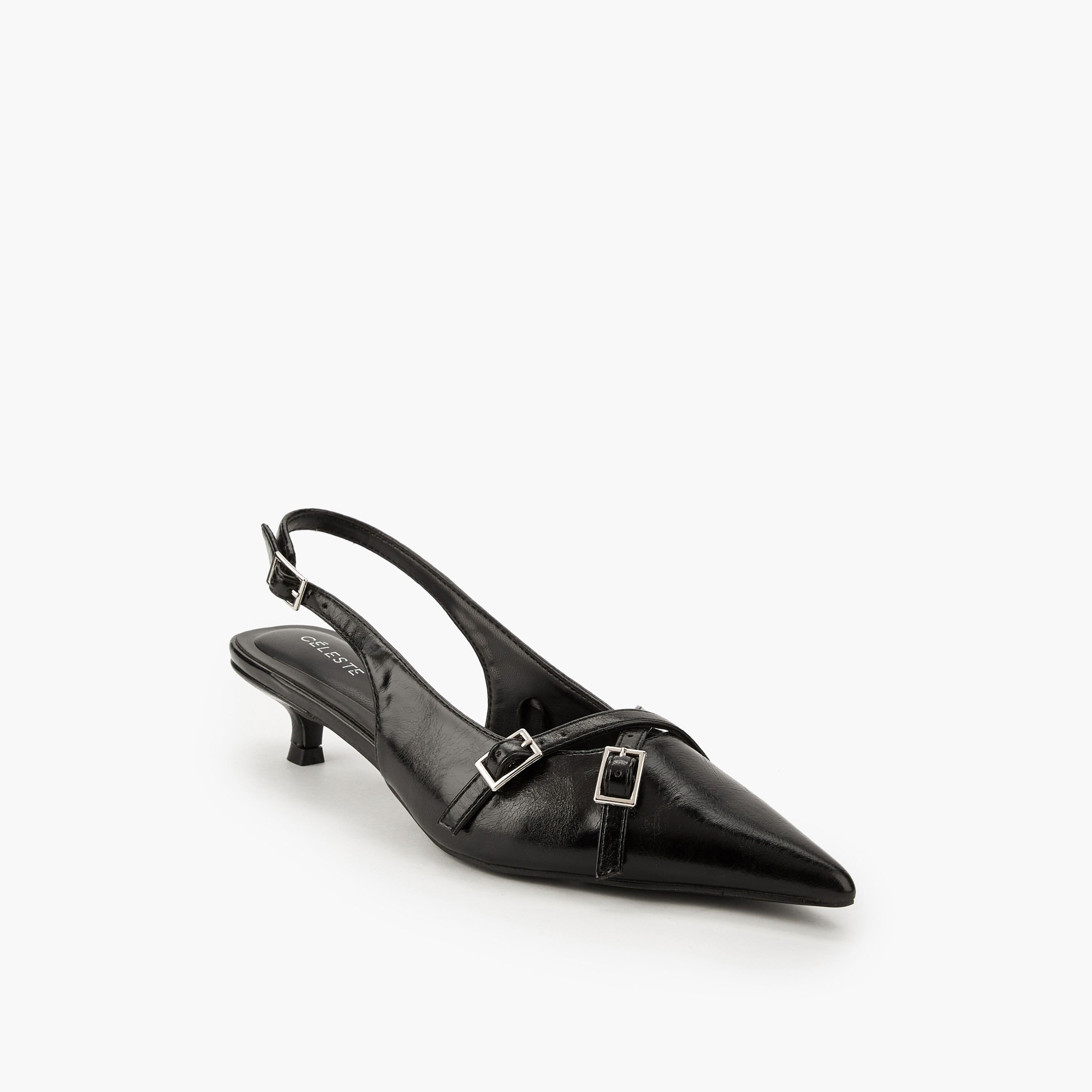 حذاء بكعب صغير وتفاصيل إبزيم للنساء من سيليست-women-shoes-heels-image-2
