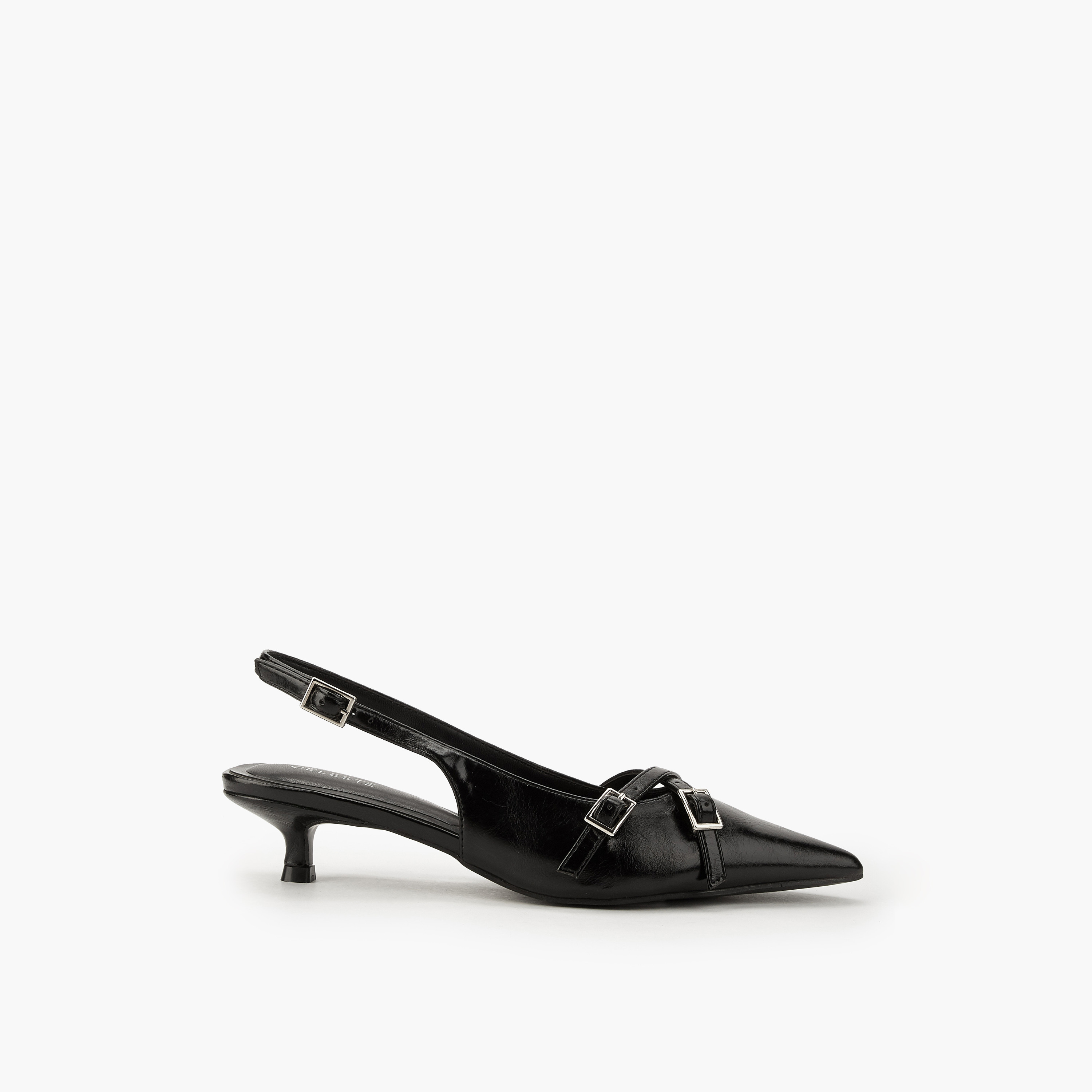 حذاء بكعب صغير وتفاصيل إبزيم للنساء من سيليست-women-shoes-heels-image-3