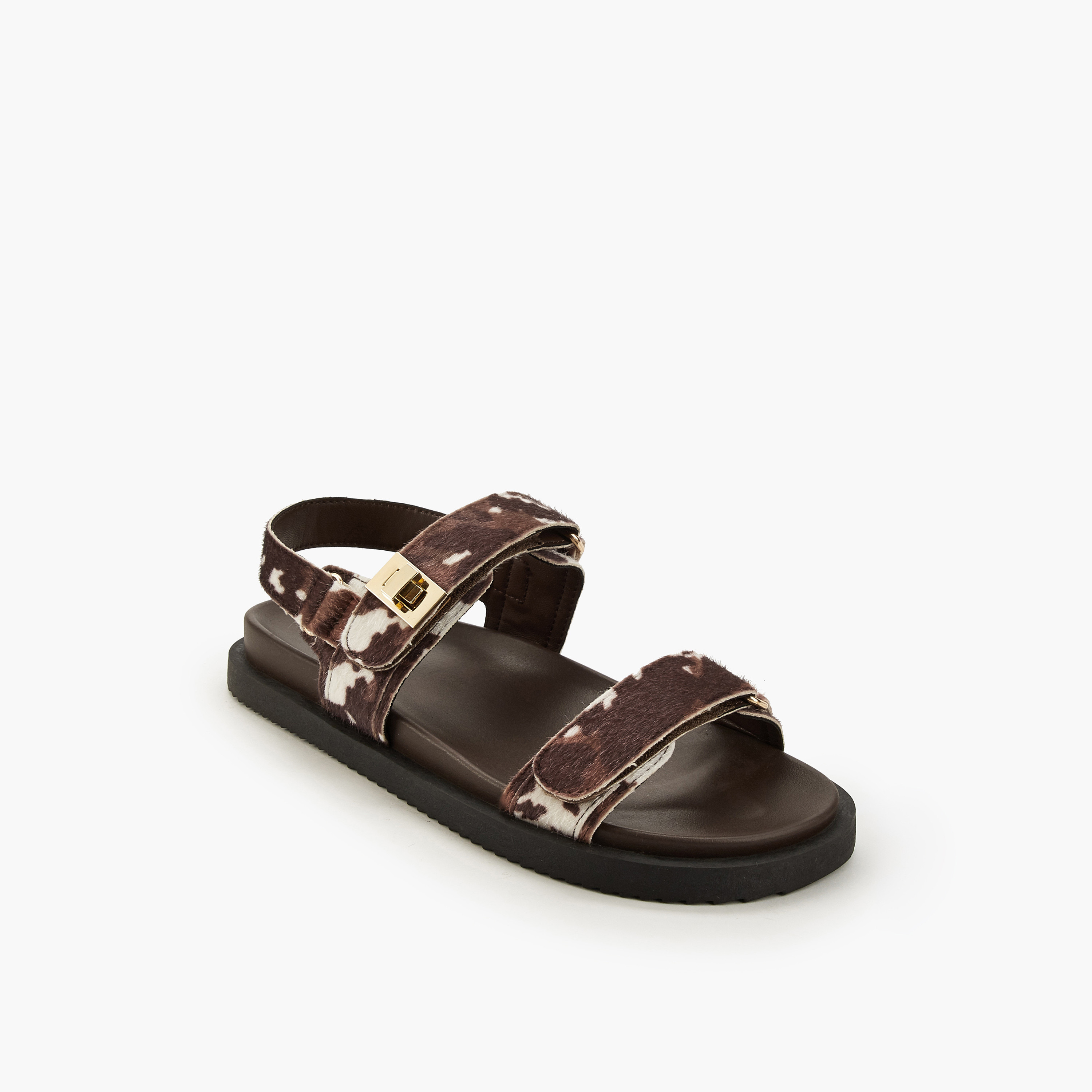 صندل بأحزمة وطبعات حيوانات للنساء من سيليست-women-shoes-sandals-heeled-image-4