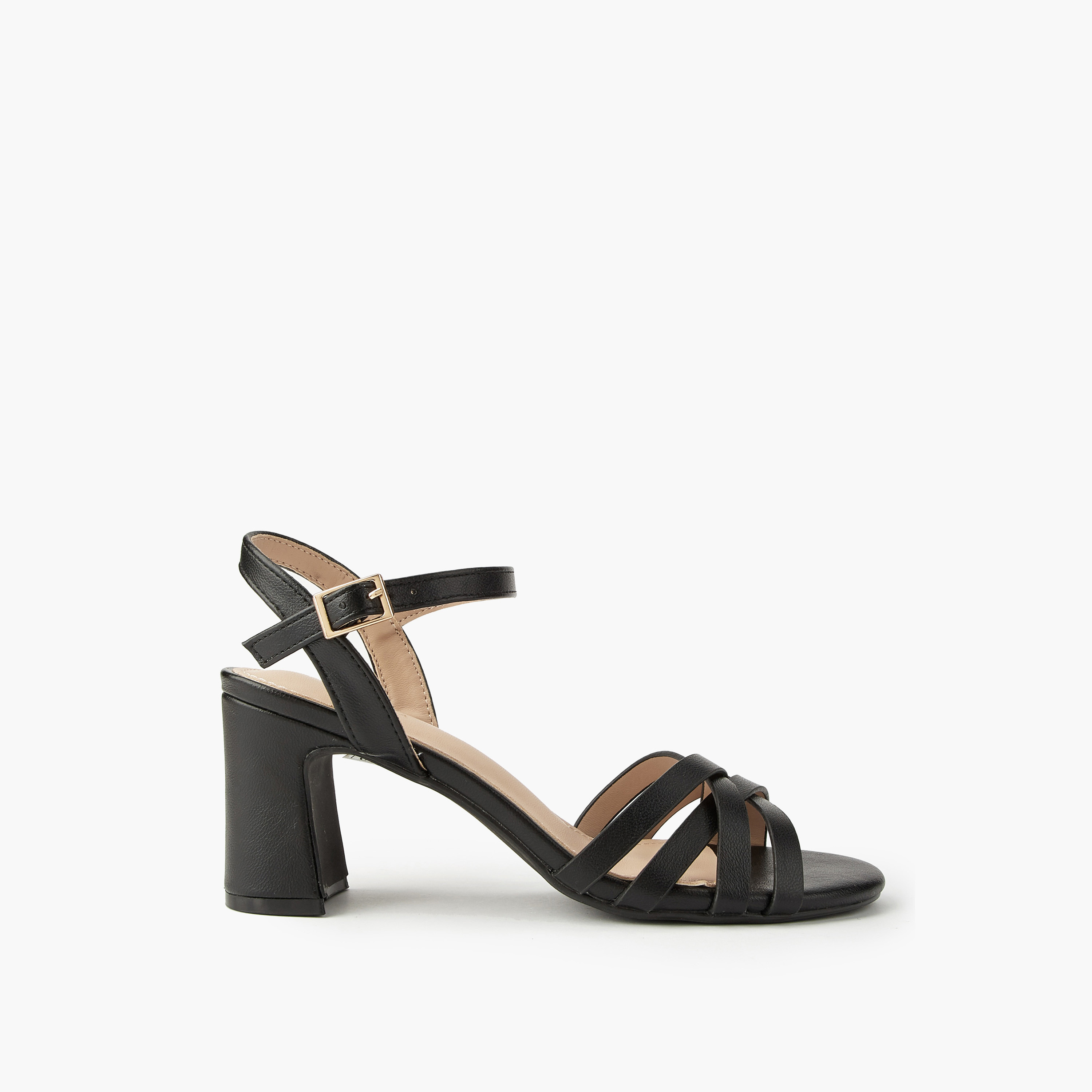 صندل بكعب عريض وأشرطة متقاطعة للنساء من فلورا بيلا-women-shoes-sandals-heeled-image-4