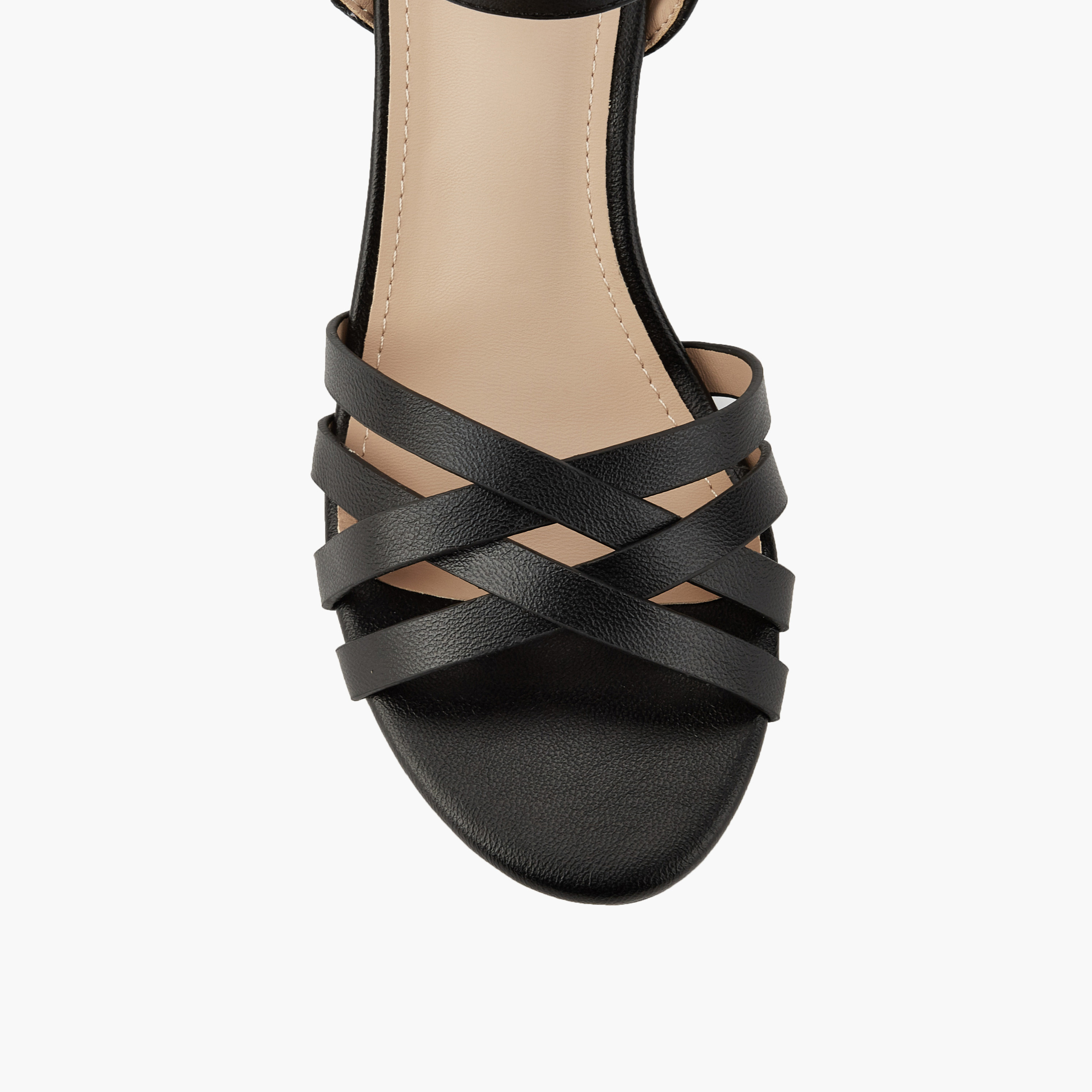 صندل بكعب عريض وأشرطة متقاطعة للنساء من فلورا بيلا-women-shoes-sandals-heeled-image-2