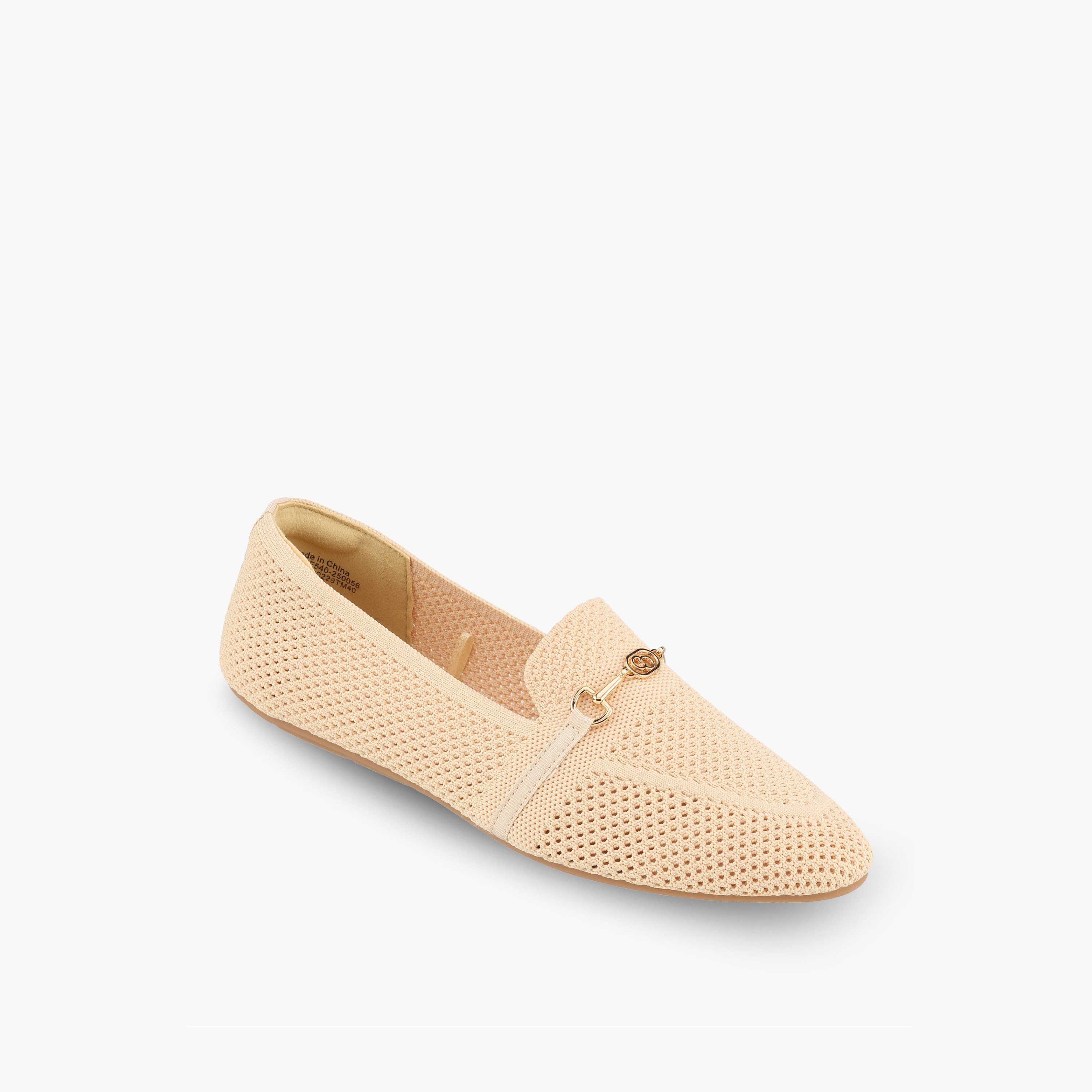 حذاء سهل الارتداء بزينة ميتاليك للنساء من سيليست-women-shoes-flats-loafers-image-2