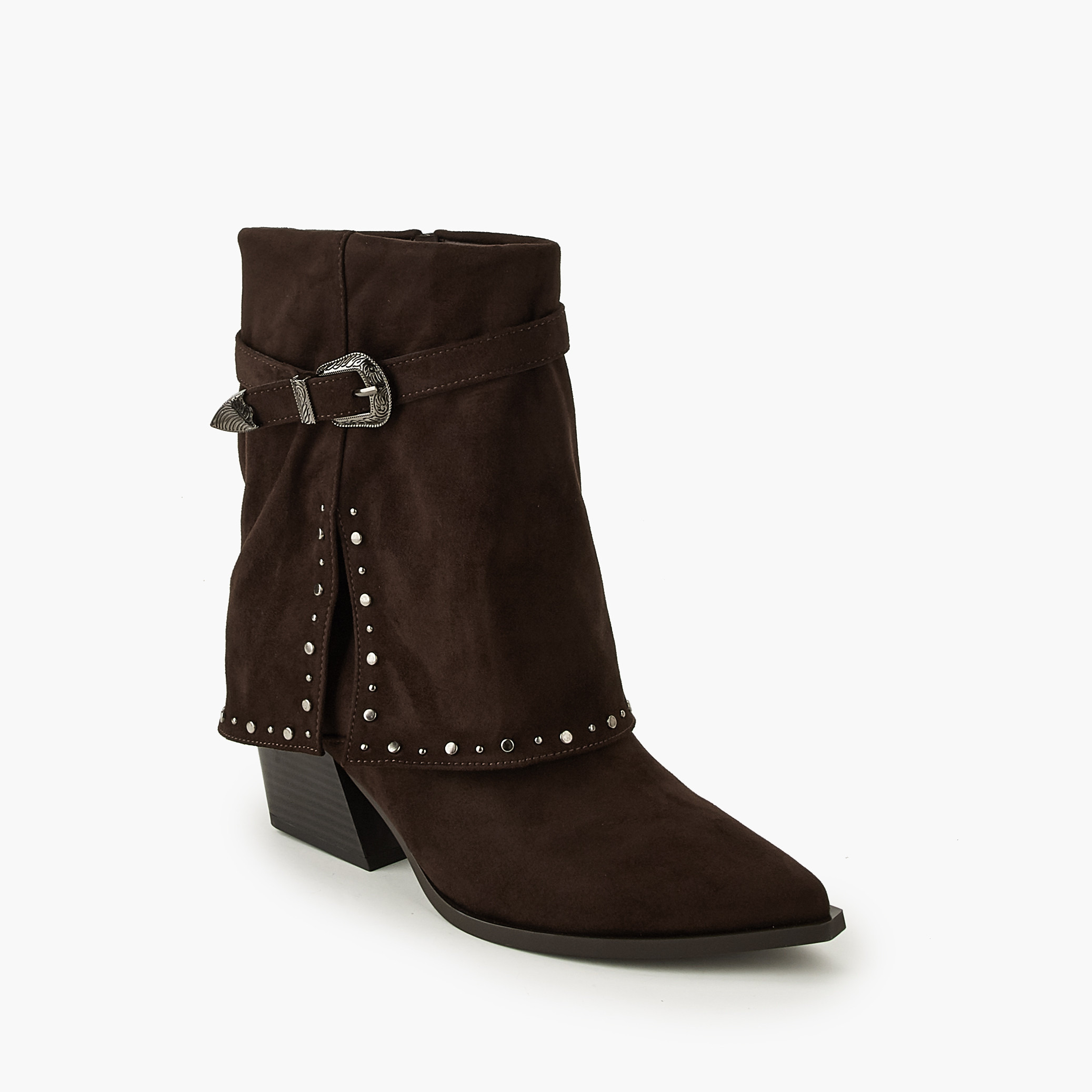بوت طول الكاحل مرصع للنساء من فلورا بيلا-women-winterwear-boots-image-2