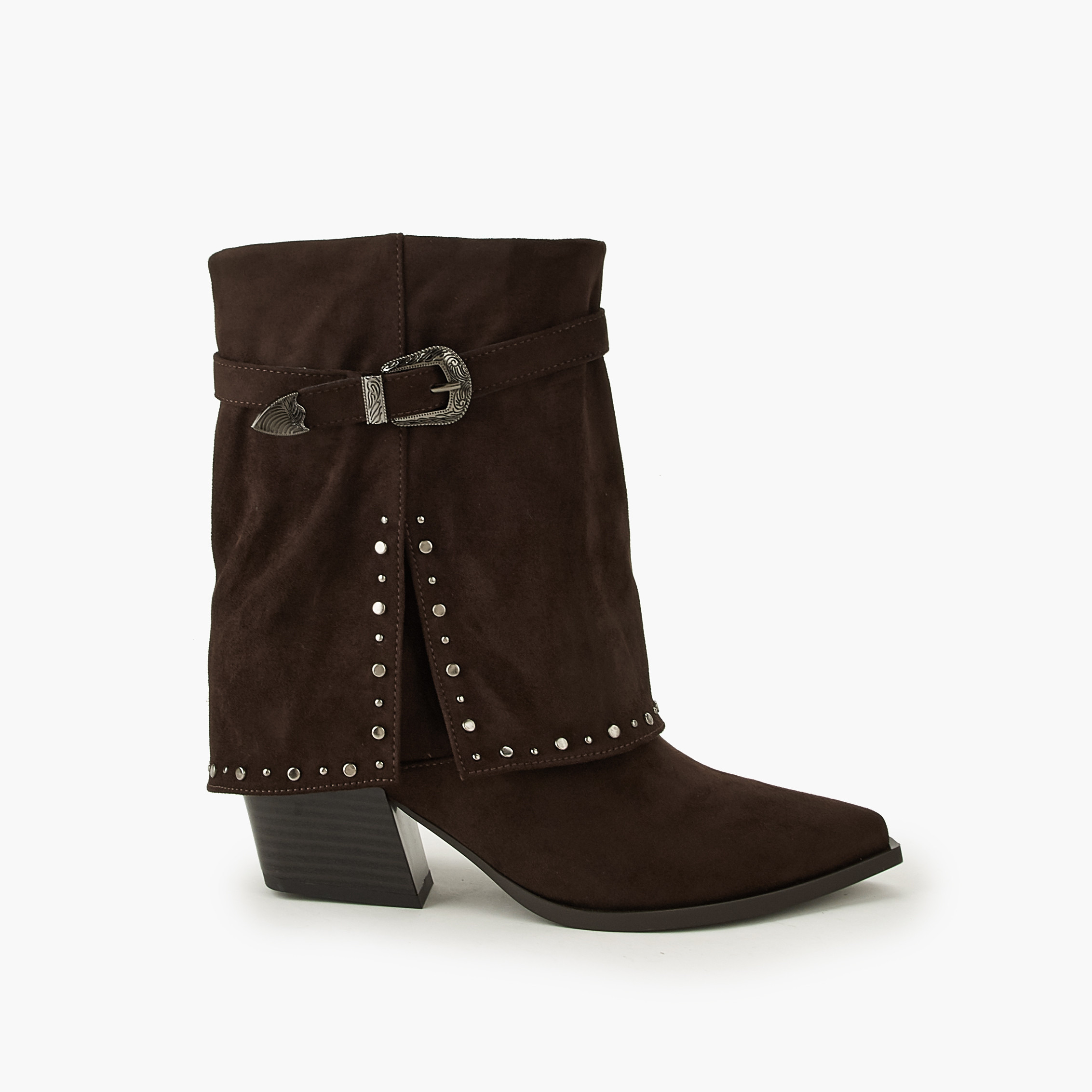 بوت طول الكاحل مرصع للنساء من فلورا بيلا-women-winterwear-boots-image-3