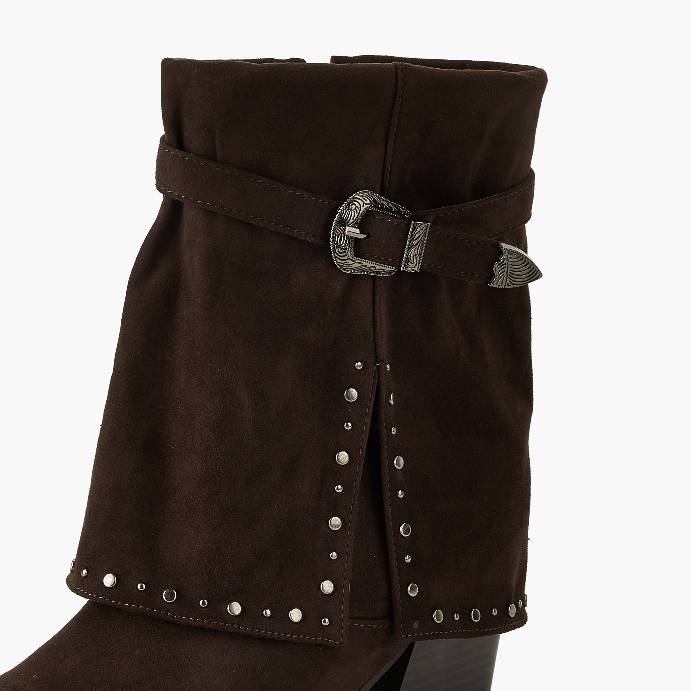 بوت طول الكاحل مرصع للنساء من فلورا بيلا-women-winterwear-boots-image-4