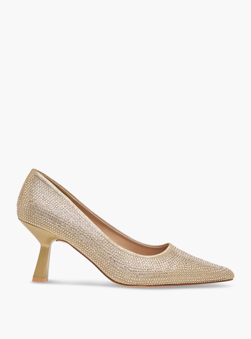 حذاء بومب بكعب مدبب مرصع بالأحجار من فلورا بيلا-women-shoes-heels-image-3