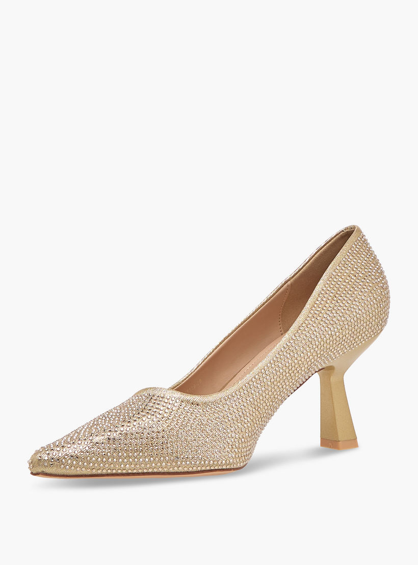 حذاء بومب بكعب مدبب مرصع بالأحجار من فلورا بيلا-women-shoes-heels-image-4
