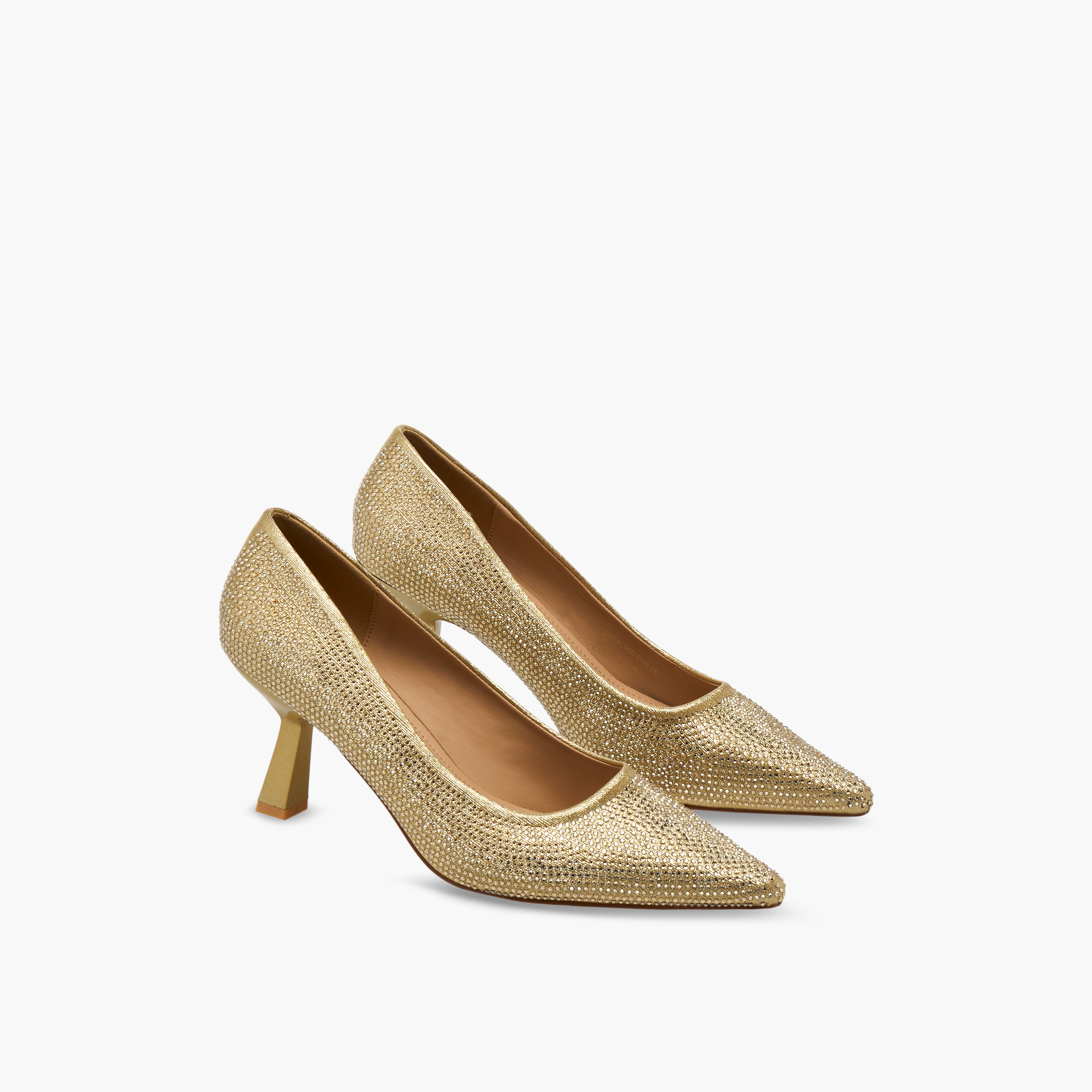 Flora Bella Women Rhinestone Embellished Flared Heel Pumps-women-shoes-heels-image-1