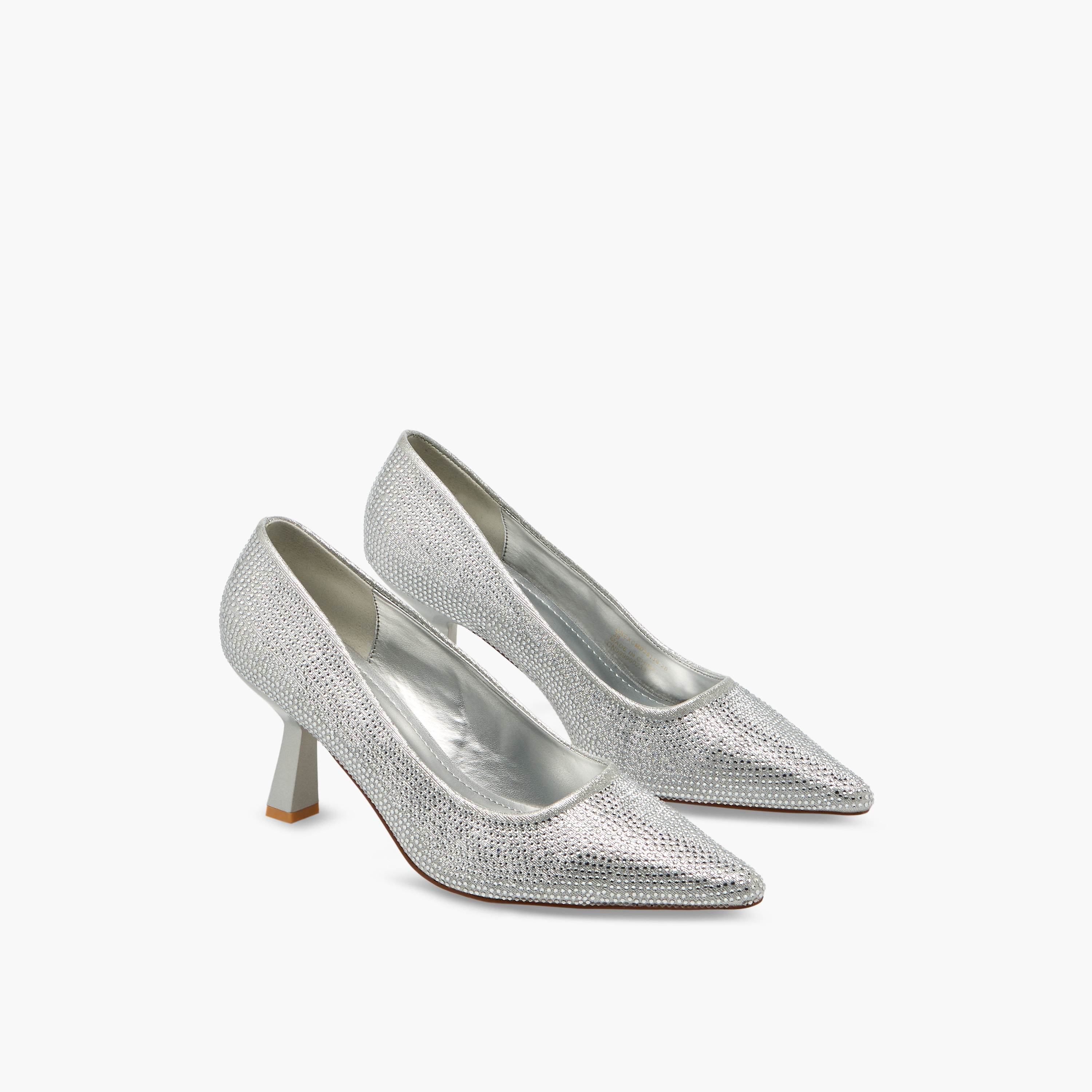 Flora Bella Women Rhinestone Embellished Flared Heel Pumps-women-shoes-heels-image-1