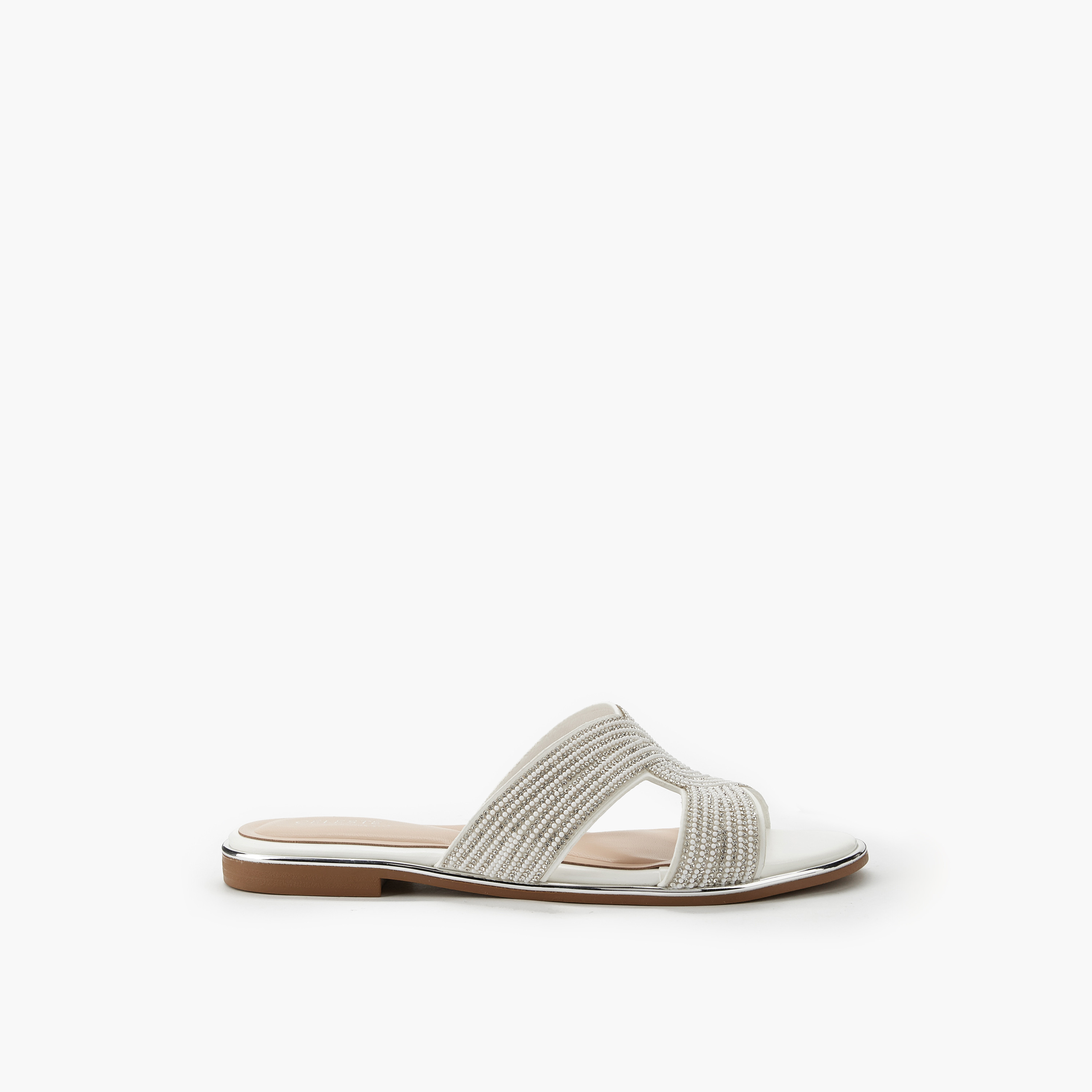 Celeste Women Stone Embellished Slide Sandals-women-shoes-flats-sandals-image-2