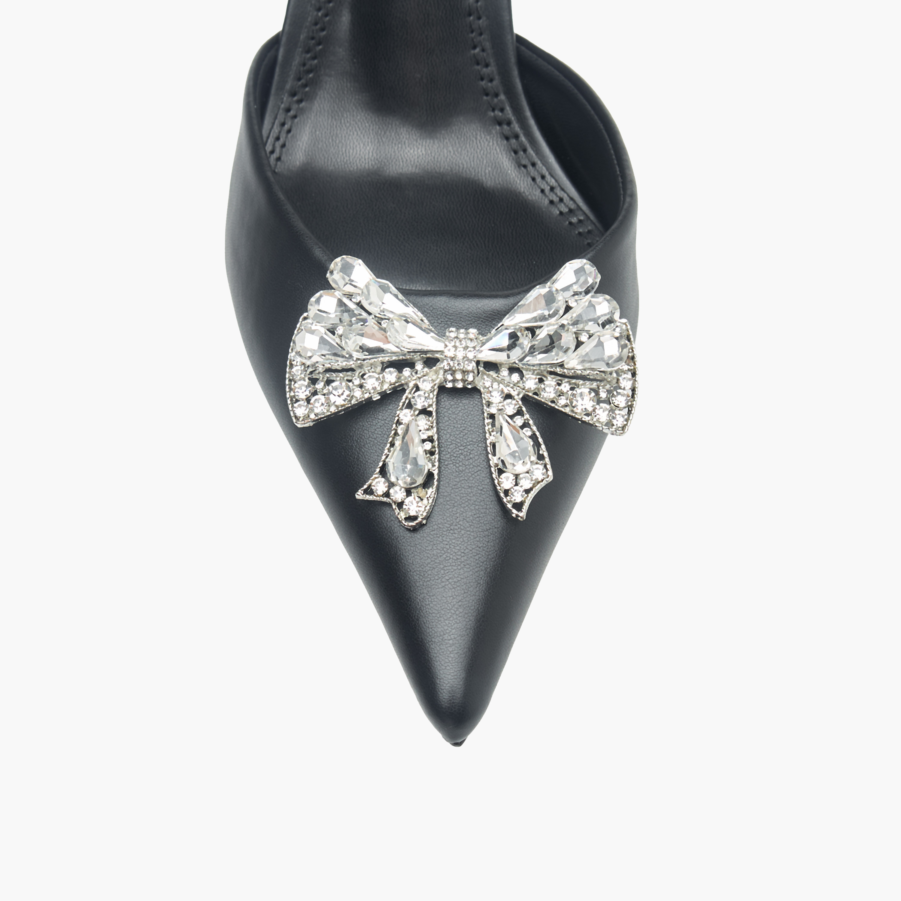 Celeste Women's Bow Embellished Slingback Shoes with Stiletto Heels-women-shoes-heels-image-4
