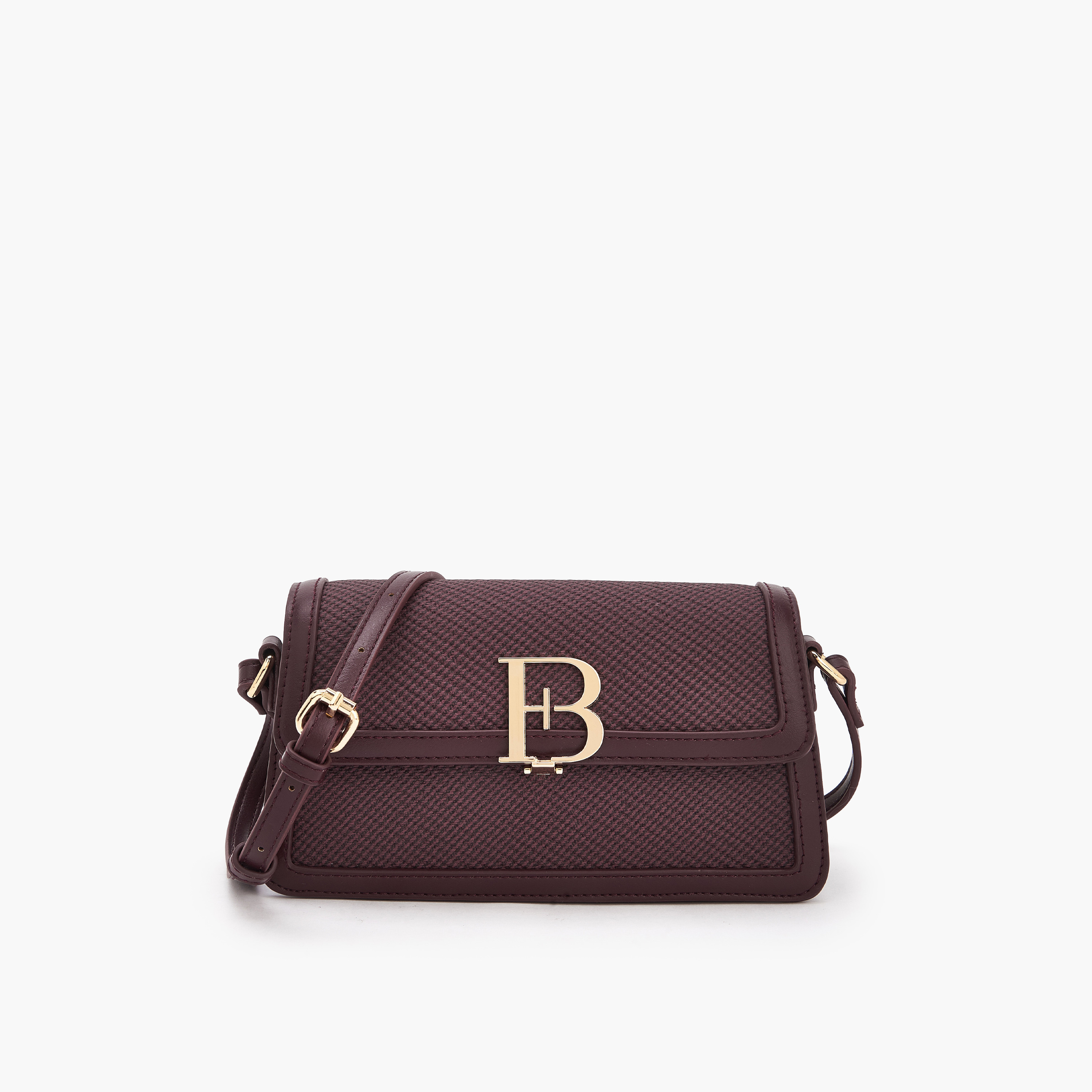 شنطة كروس بودي بارزة الملمس بحزام كتف قابل للتعديل من فلورا بيلا-women-bagsandwallets-handbags-image-1