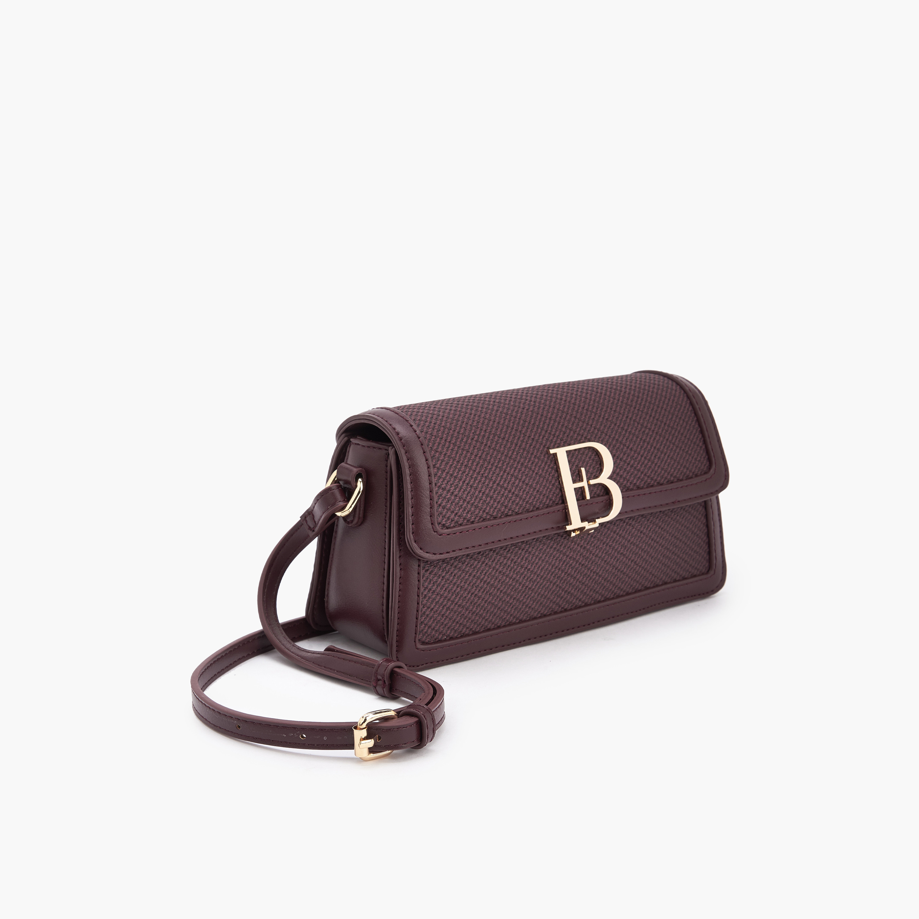شنطة كروس بودي بارزة الملمس بحزام كتف قابل للتعديل من فلورا بيلا-women-bagsandwallets-handbags-image-3