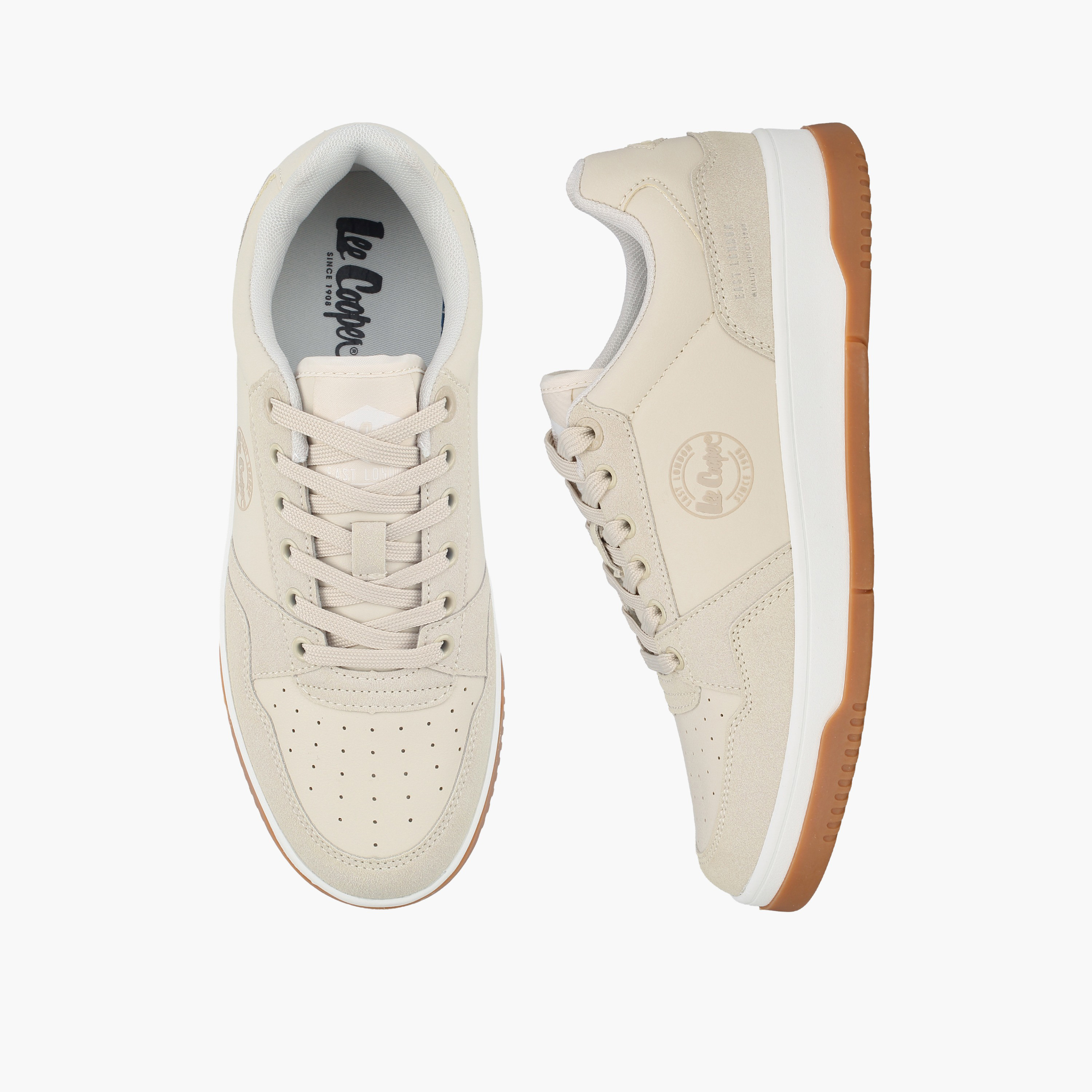 حذاء سنيكرز بطول الكاحل برباط إغلاق وشعار للنساء من لي كوبر-women-shoes-sneakers-image-1