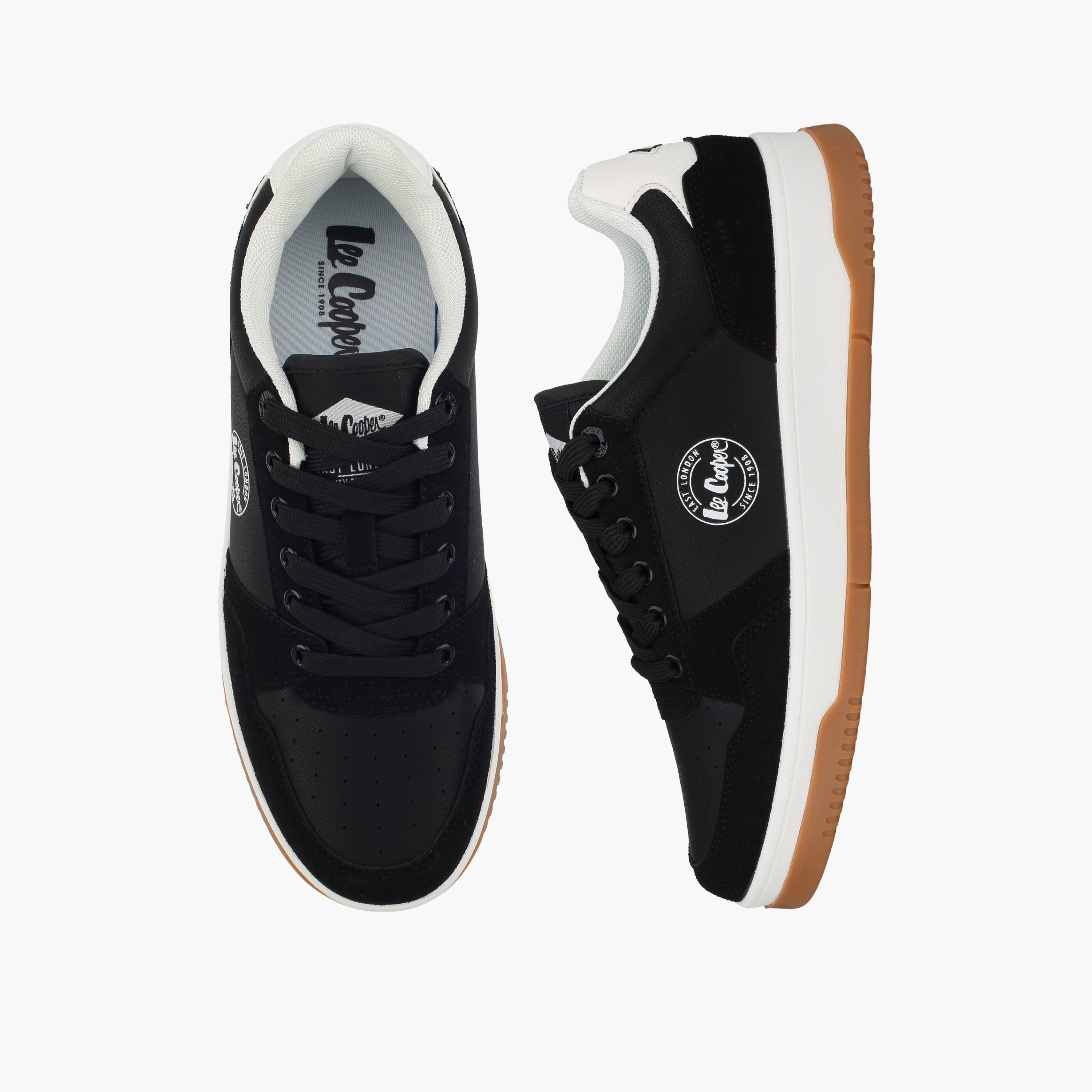 Lee Cooper Women Logo Lace-Up Ankle Sneakers-women-shoes-sneakers-image-1