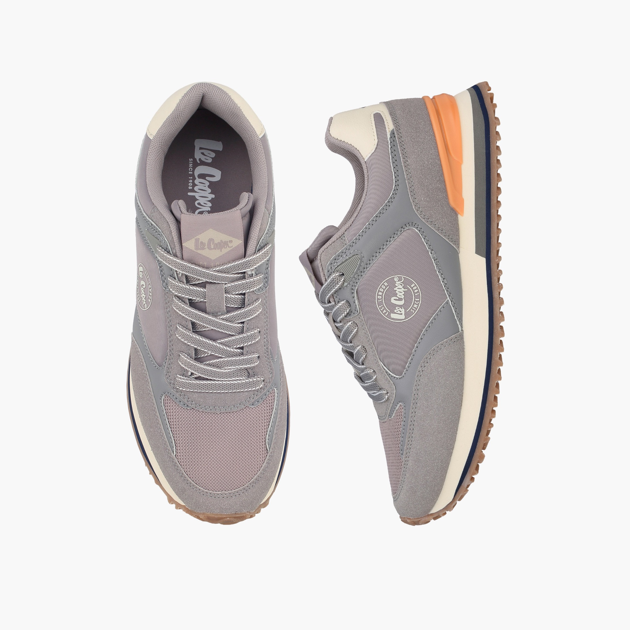 حذاء سنيكرز للكاحل برباط وطبعات شعار للنساء من لي كوبر-women-shoes-sneakers-image-1