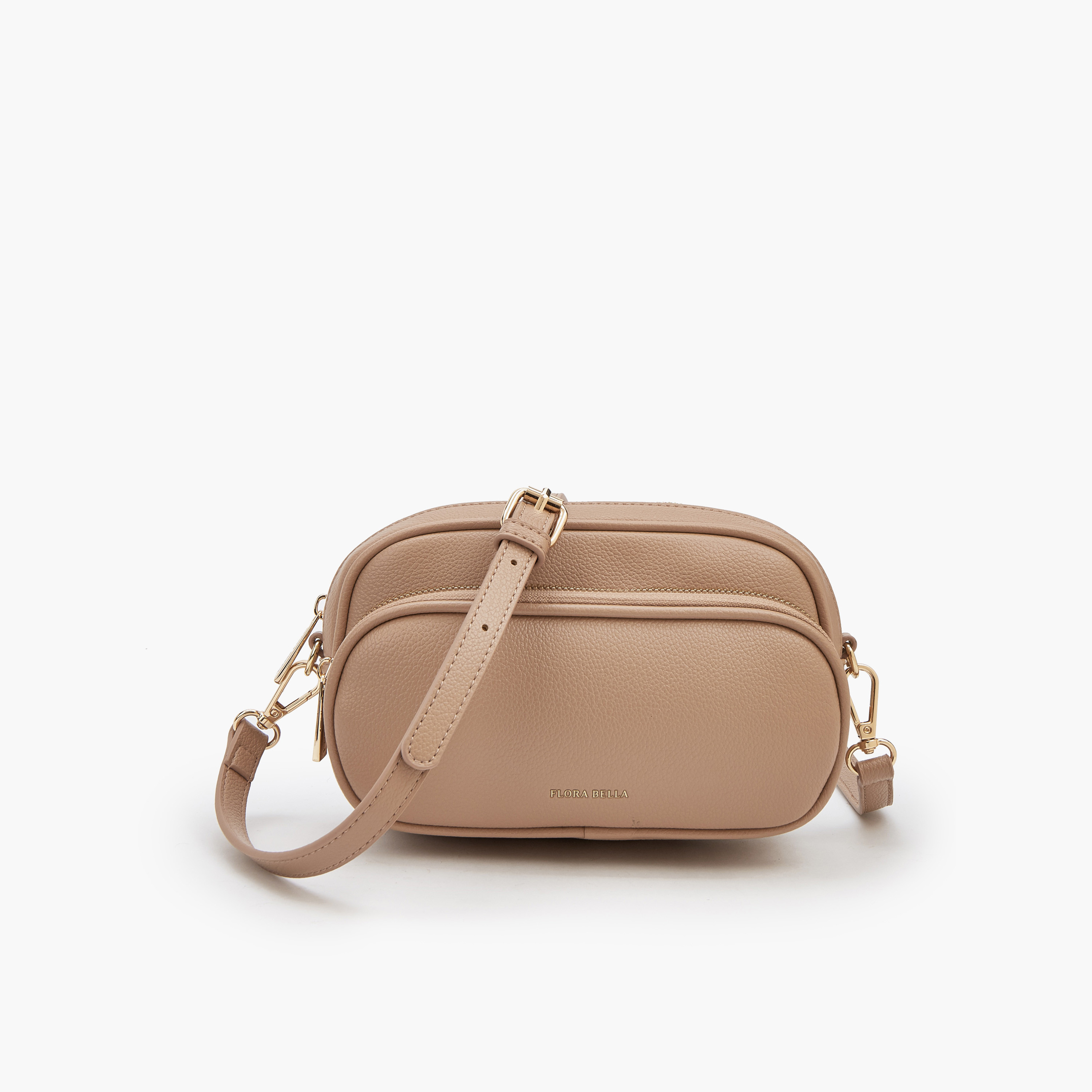شنطة كروس بودي سادة بحزام قابل للفصل من فلورا بيلا-women-bagsandwallets-handbags-image-1